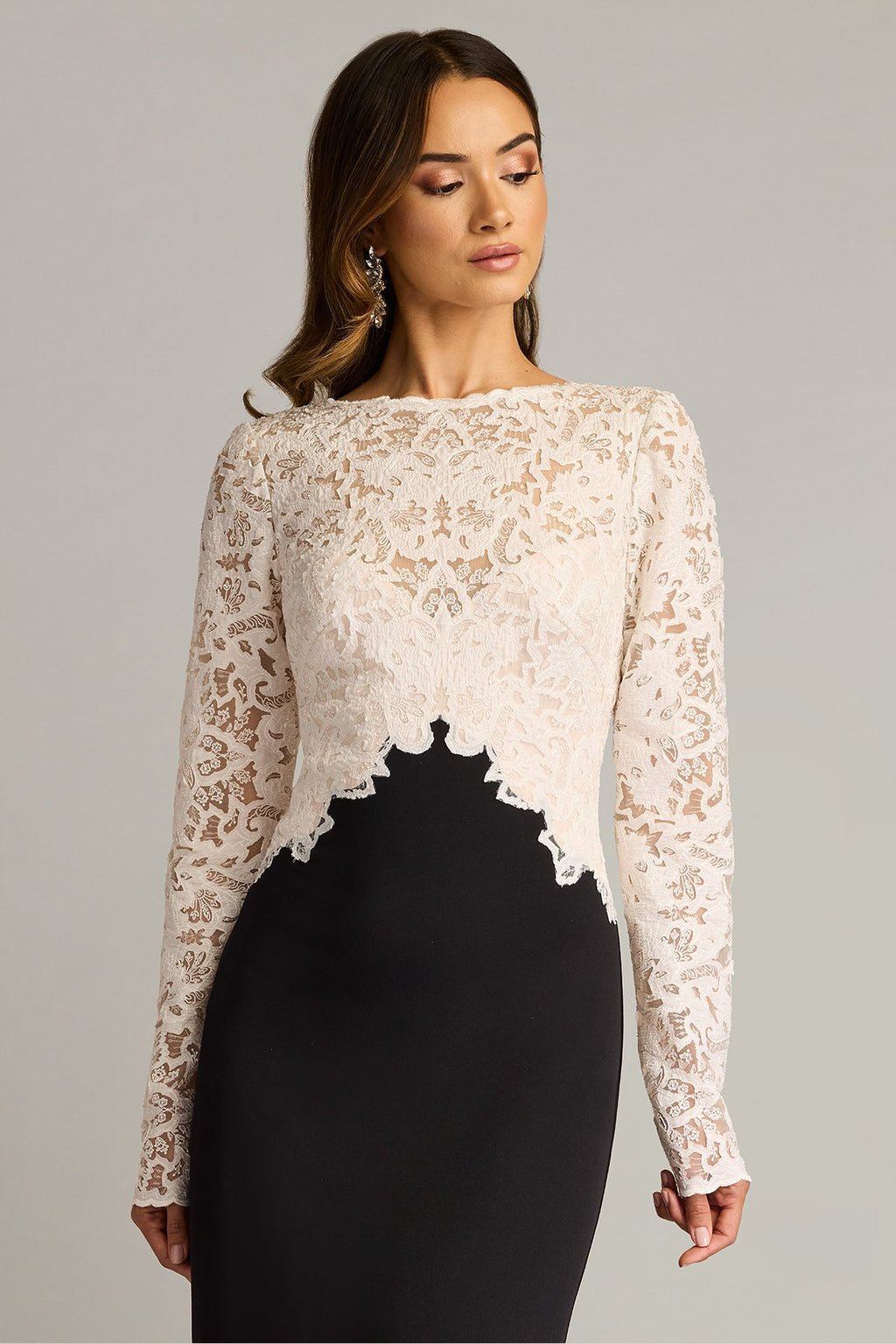 Lafayette Embroidered Bodice Gown