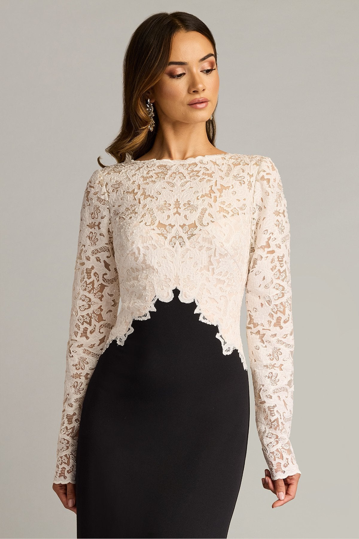 Lafayette Embroidered Bodice Gown