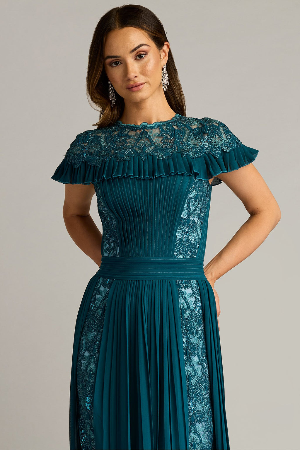 Althea Sequin Embroidered Gown