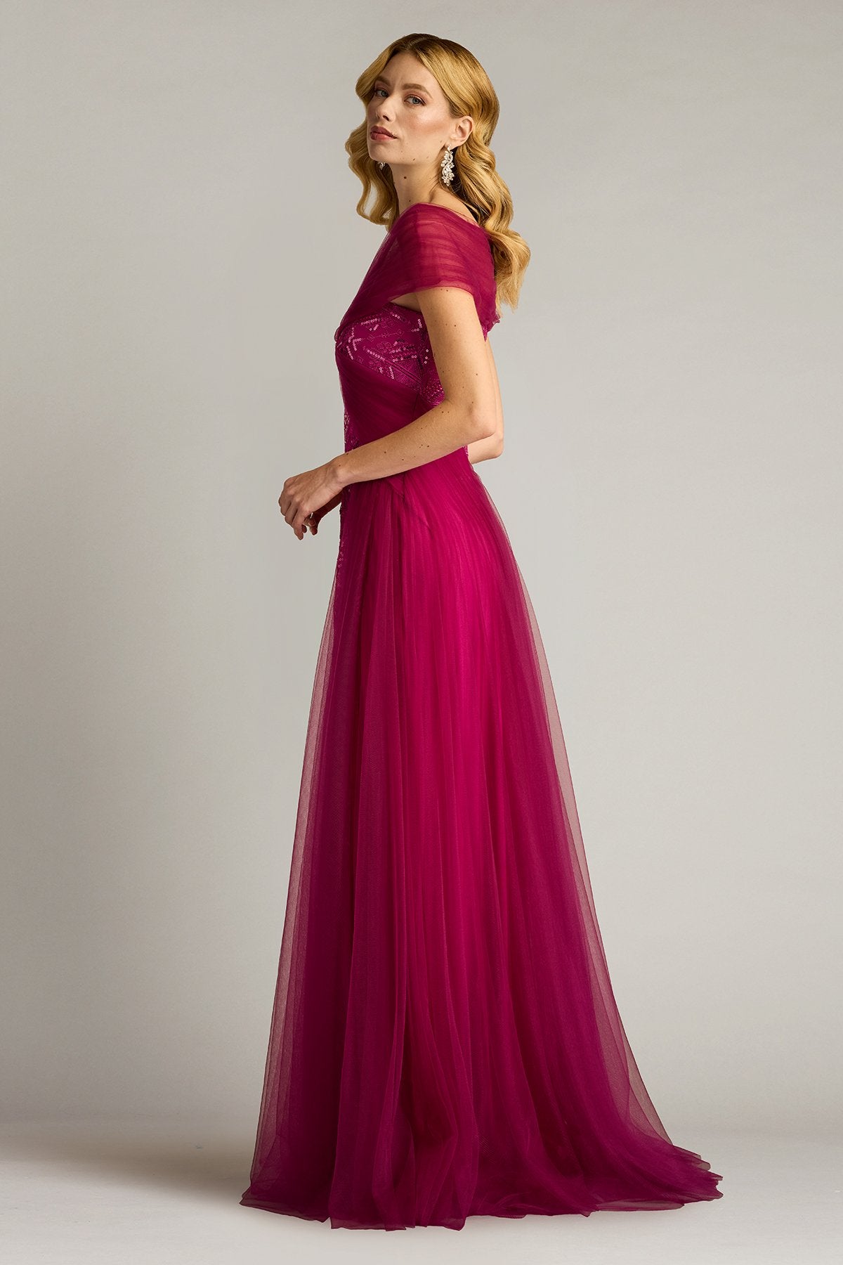 Kollmer Sequin Embroidered Tulle Gown