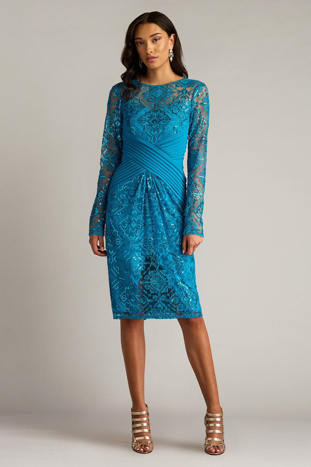 Coates Sequin Embroidered Dress
