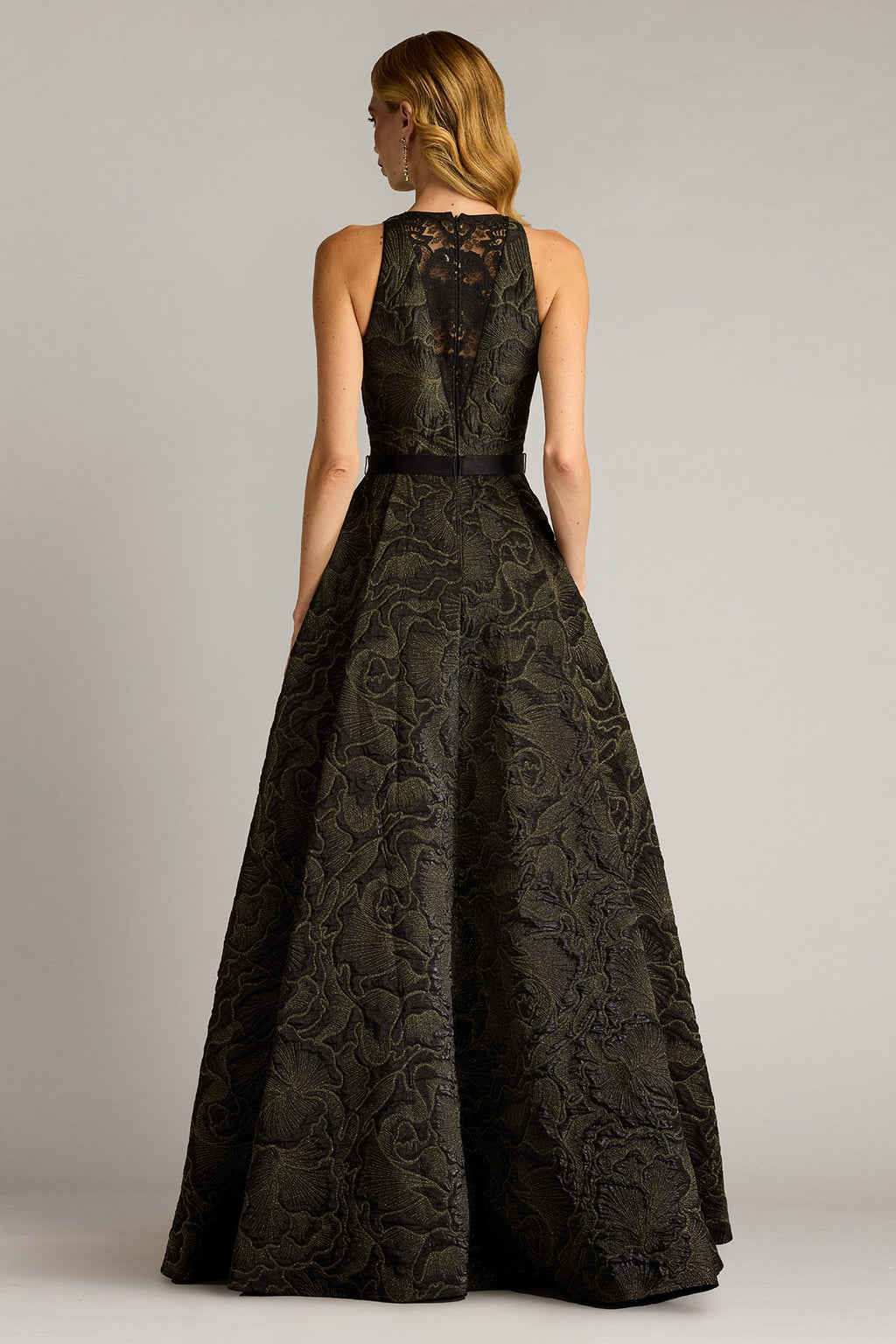 Darana Floral Jacquard Gown