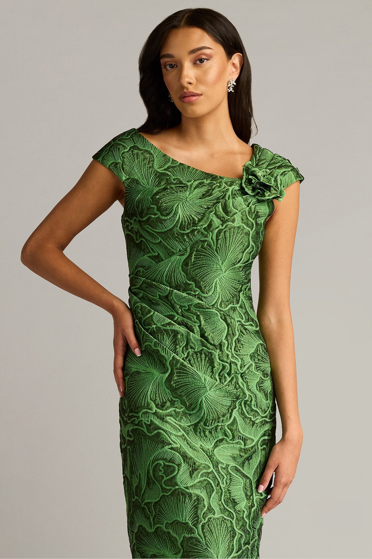 Regent Floral Jacquard Dress