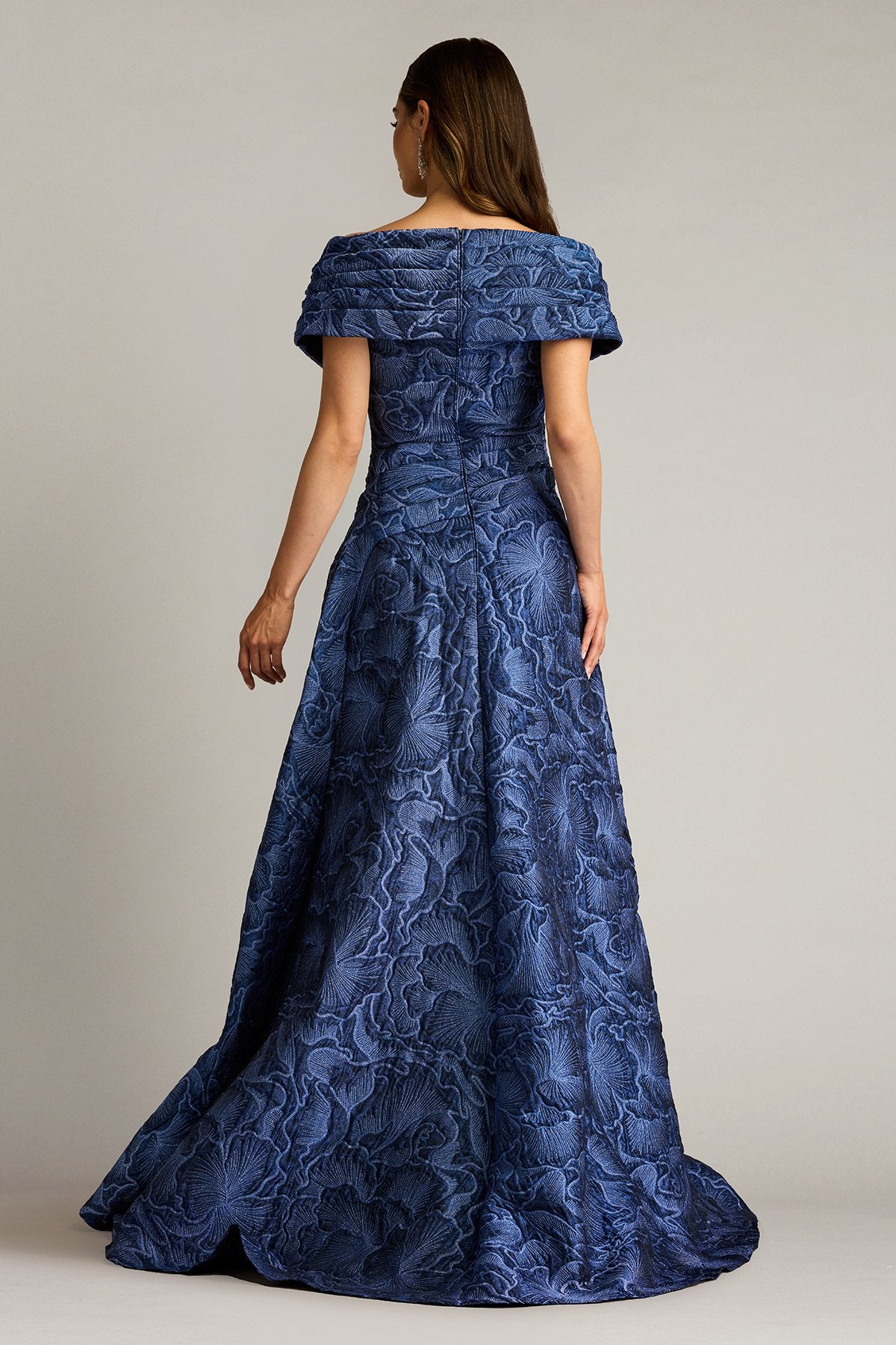 Durant Floral Jacquard Gown  Tadashi Shoji Official Online Boutique