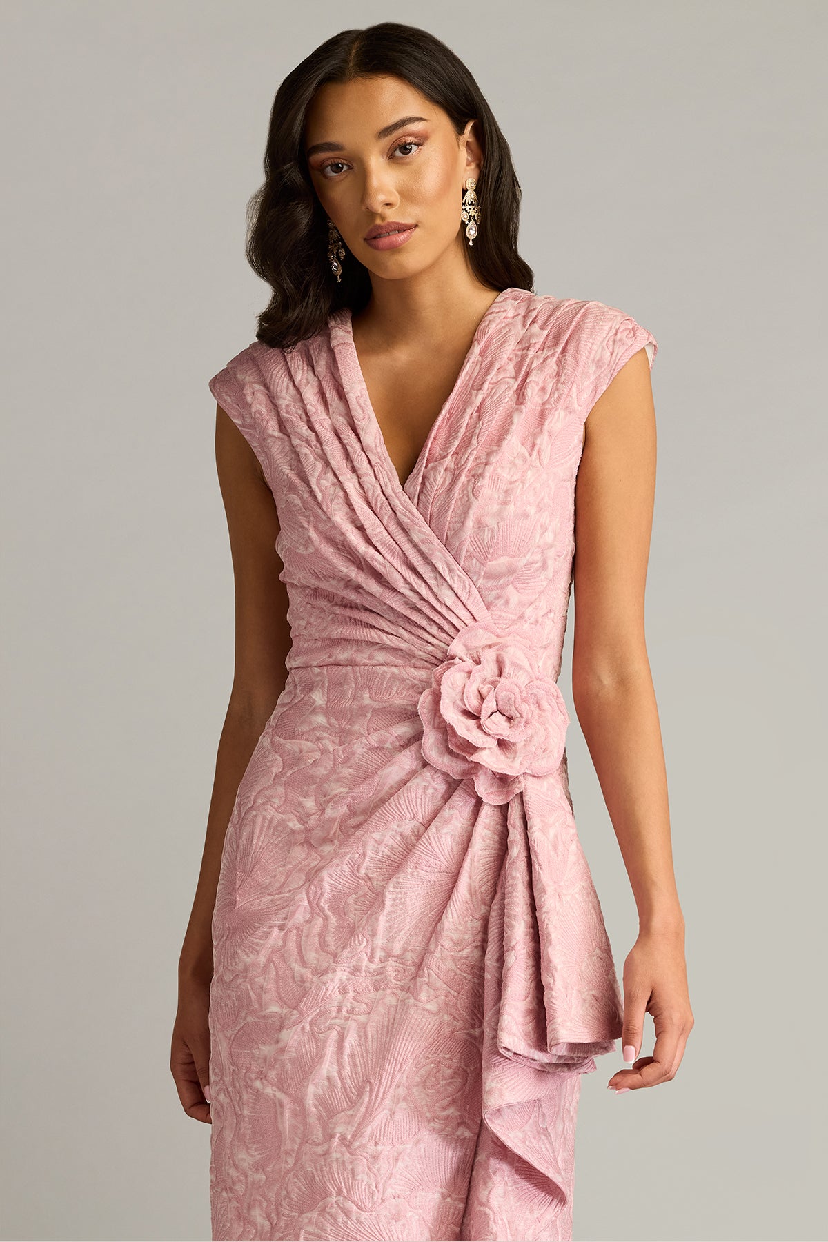 Emery Floral Jacquard Dress