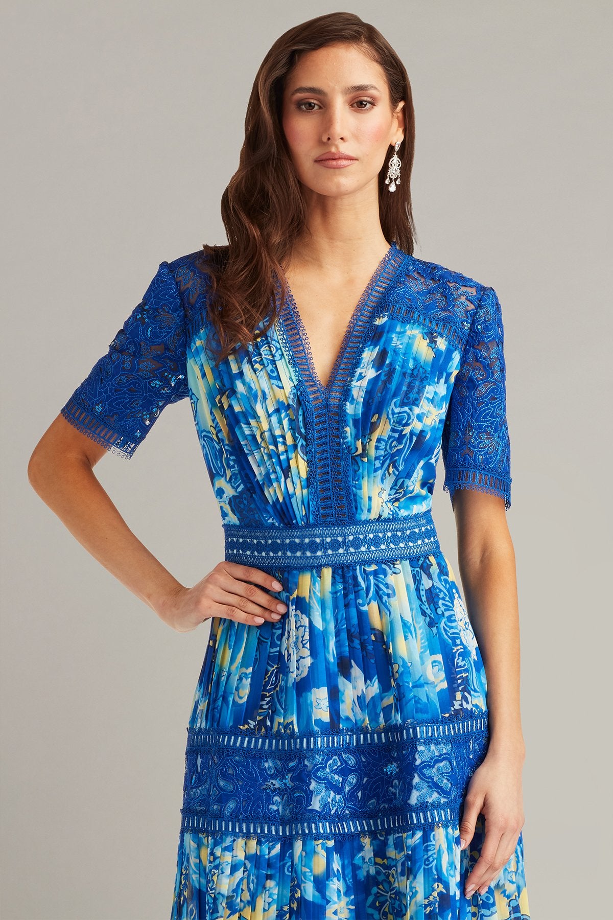 Elu Floral Print Midi Dress – Tadashi Shoji Official Online Boutique