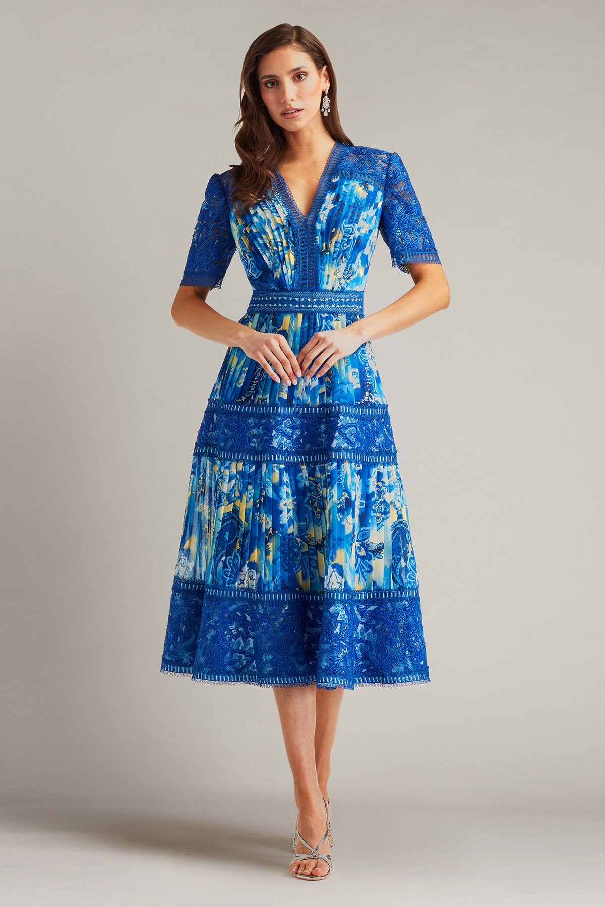 Tadashi Shoji フラワープリントドレス US 6 Elu Floral Print Midi Dress – Tadashi Shoji Official Online Boutique