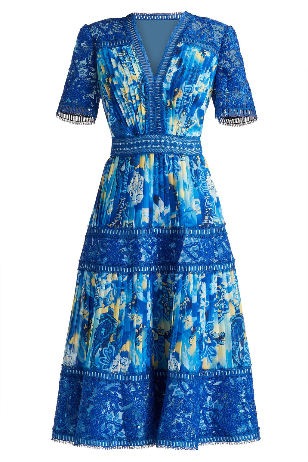 Elu Floral Print Midi Dress
