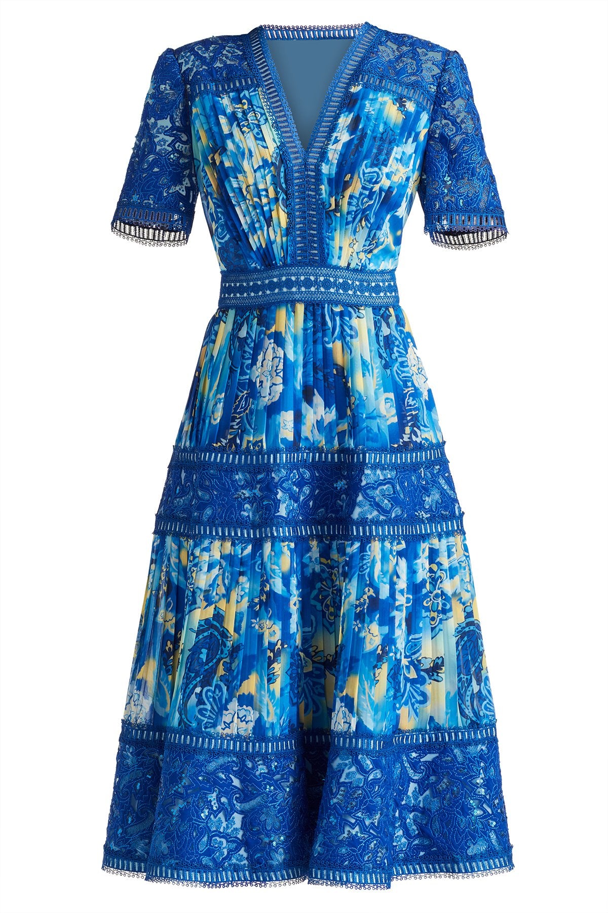 Elu Floral Print Midi Dress