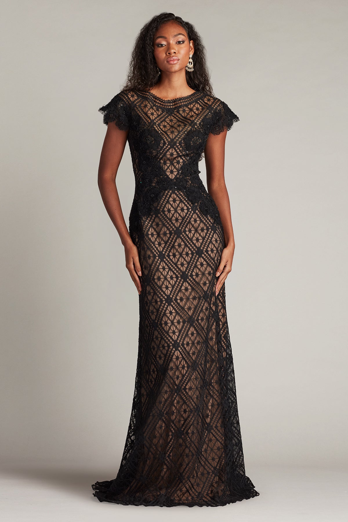 Jasi Embroidered Illusion Gown Tadashi Shoji Official Online Boutique Jasi Embroidered Illusion Gown Tadashi Shoji Official Online Boutique