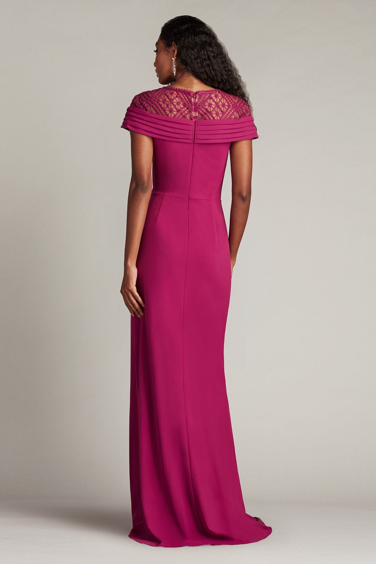 Yura Waterfall Flounce Gown