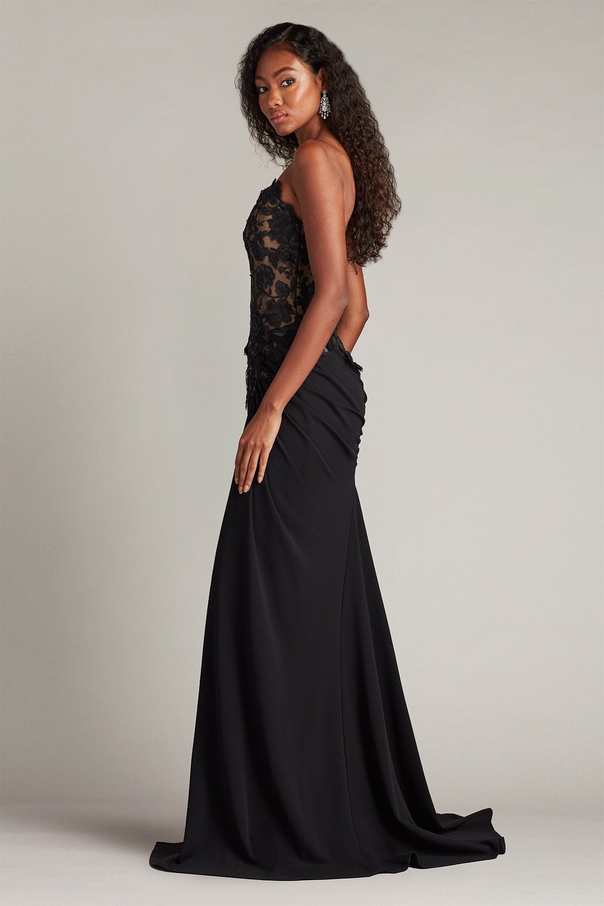 Dresden Draped Sequin Embroidered Gown – Tadashi Shoji Official