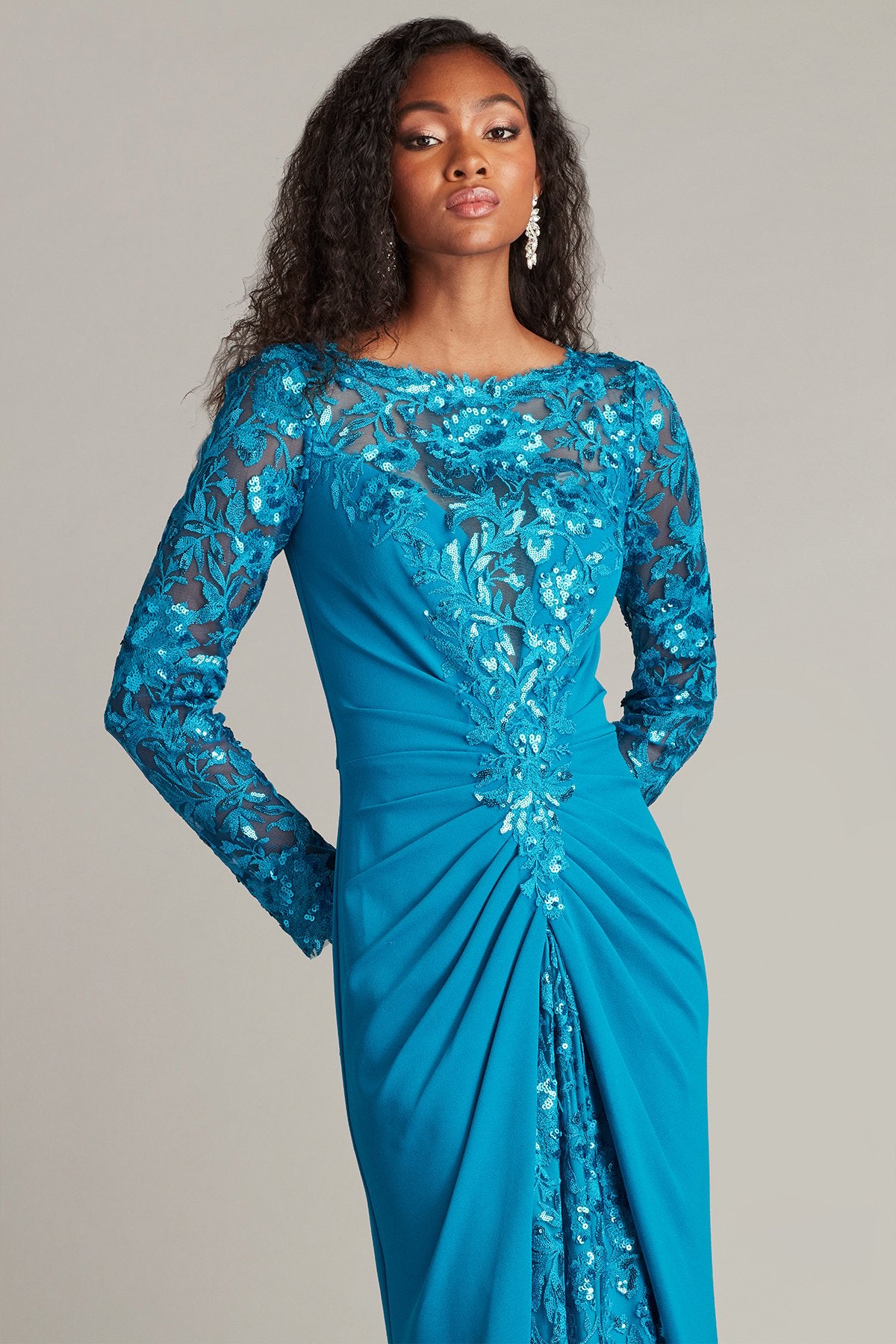 Whitley Sequin Embroidered Gown – Tadashi Shoji Official Online