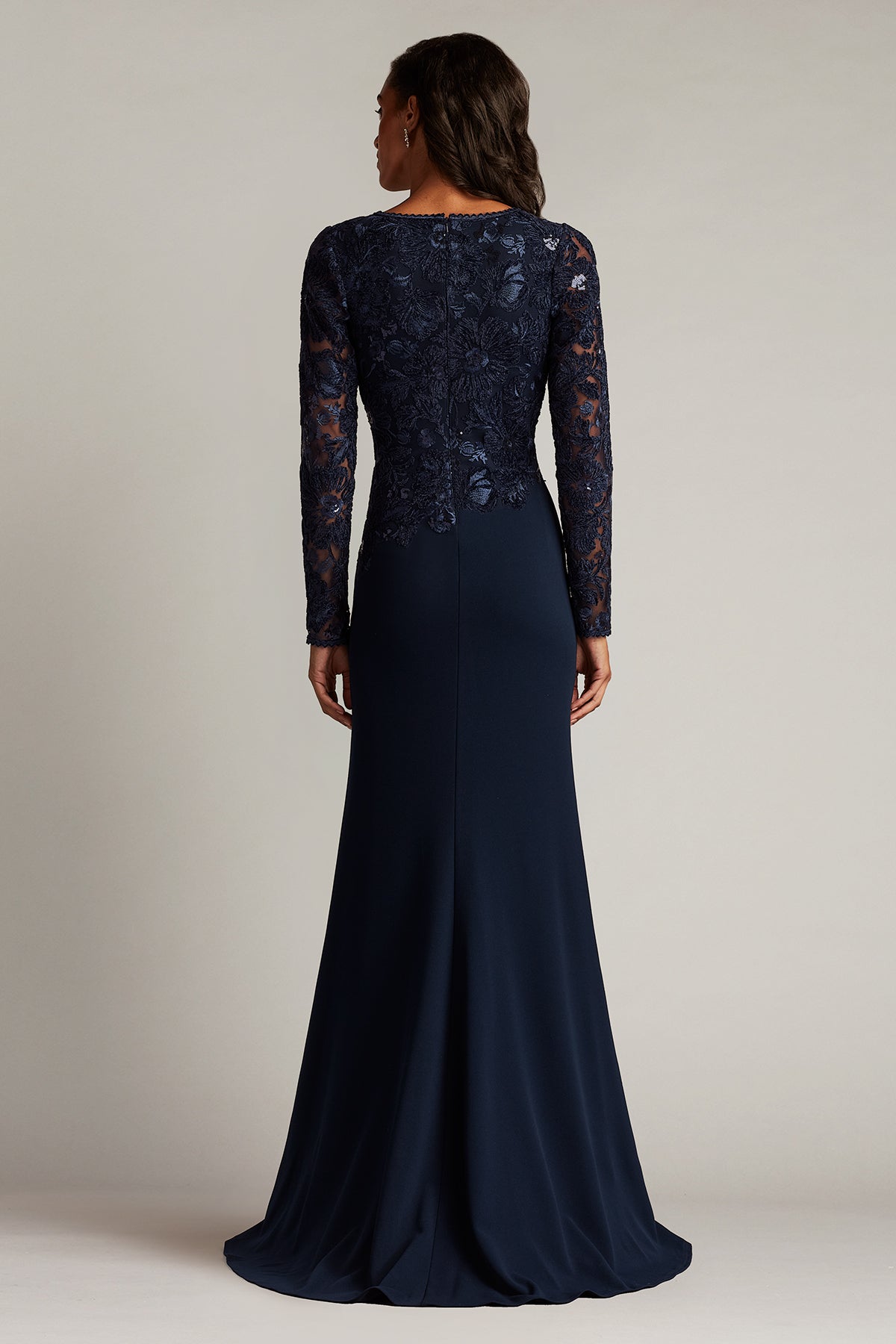 Forena Embroidered Crepe Gown – Tadashi Shoji Official Online Boutique