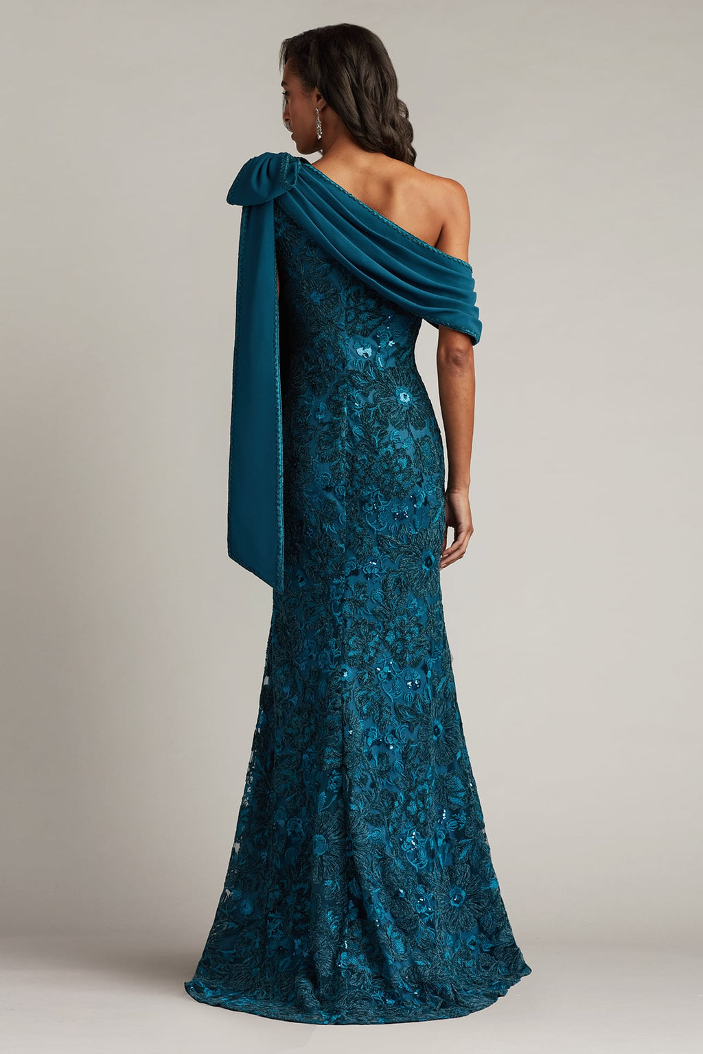 Ishani Bow-Shoulder Gown