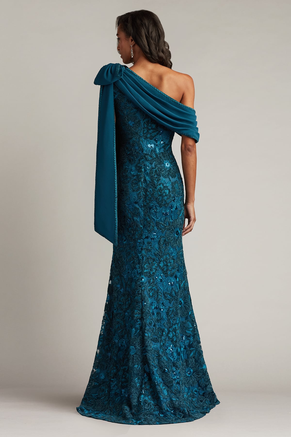 Ishani Bow-Shoulder Gown