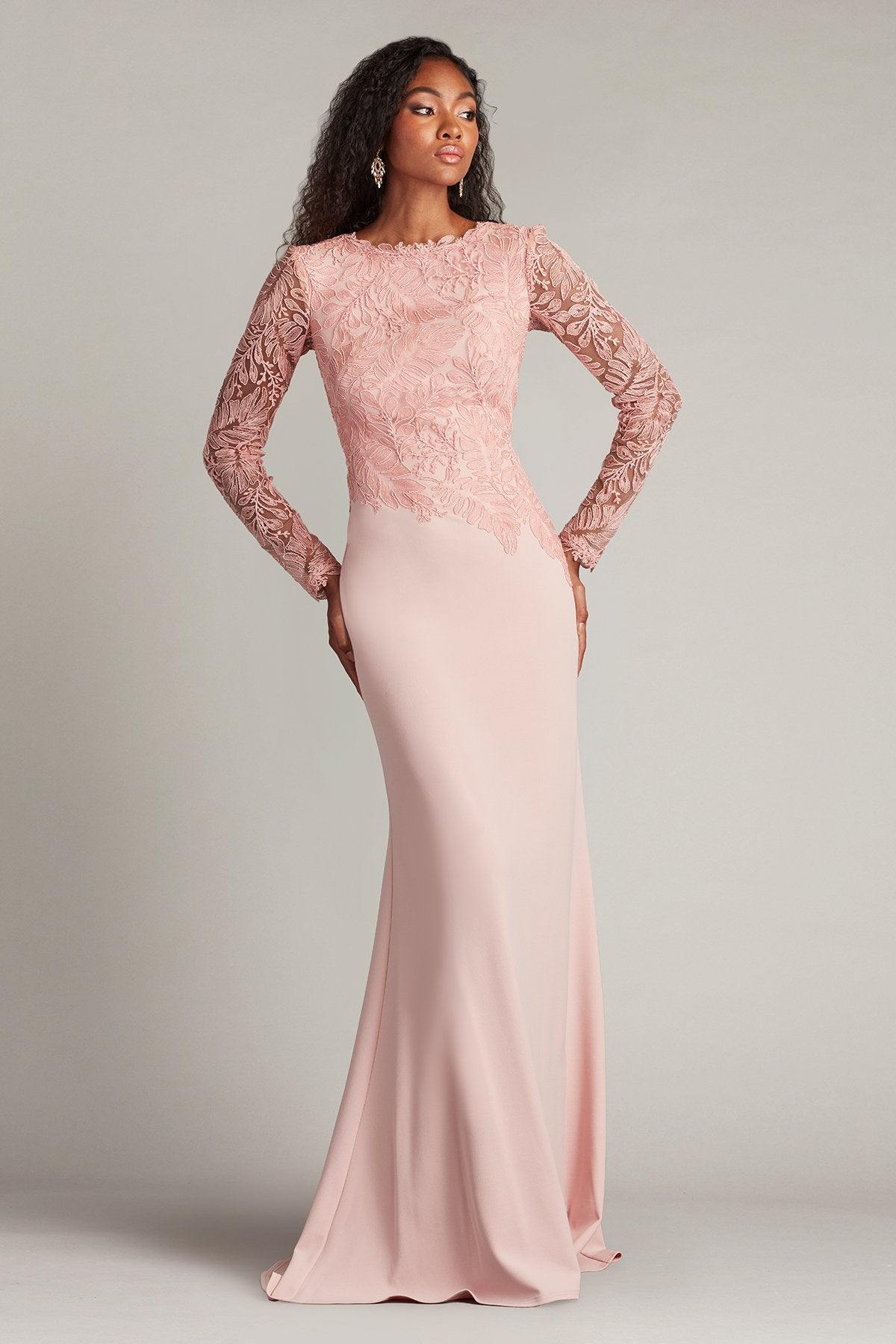 Caliste Embroidered Crepe Gown – Tadashi Shoji Official Online