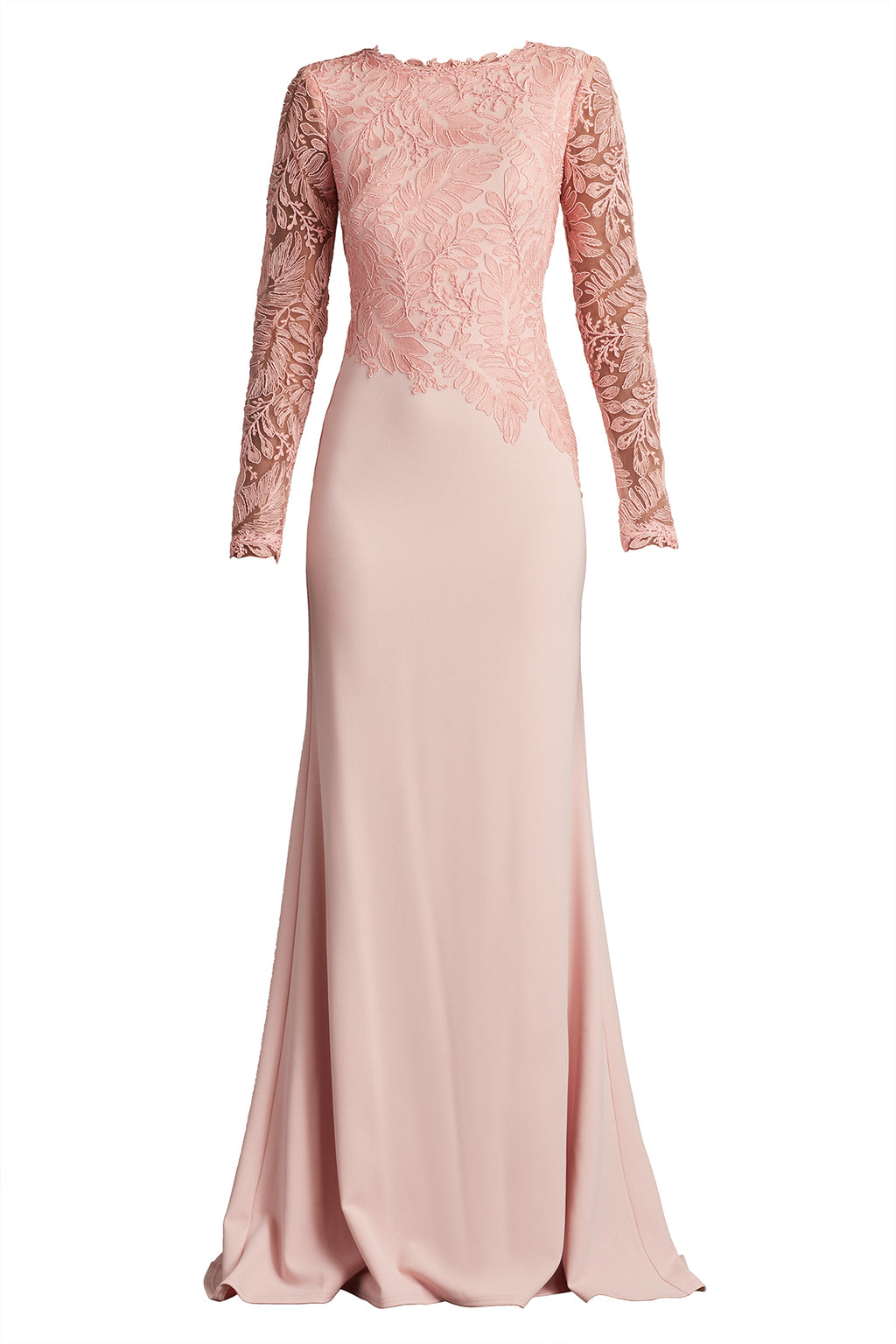 Caliste Embroidered Crepe Gown