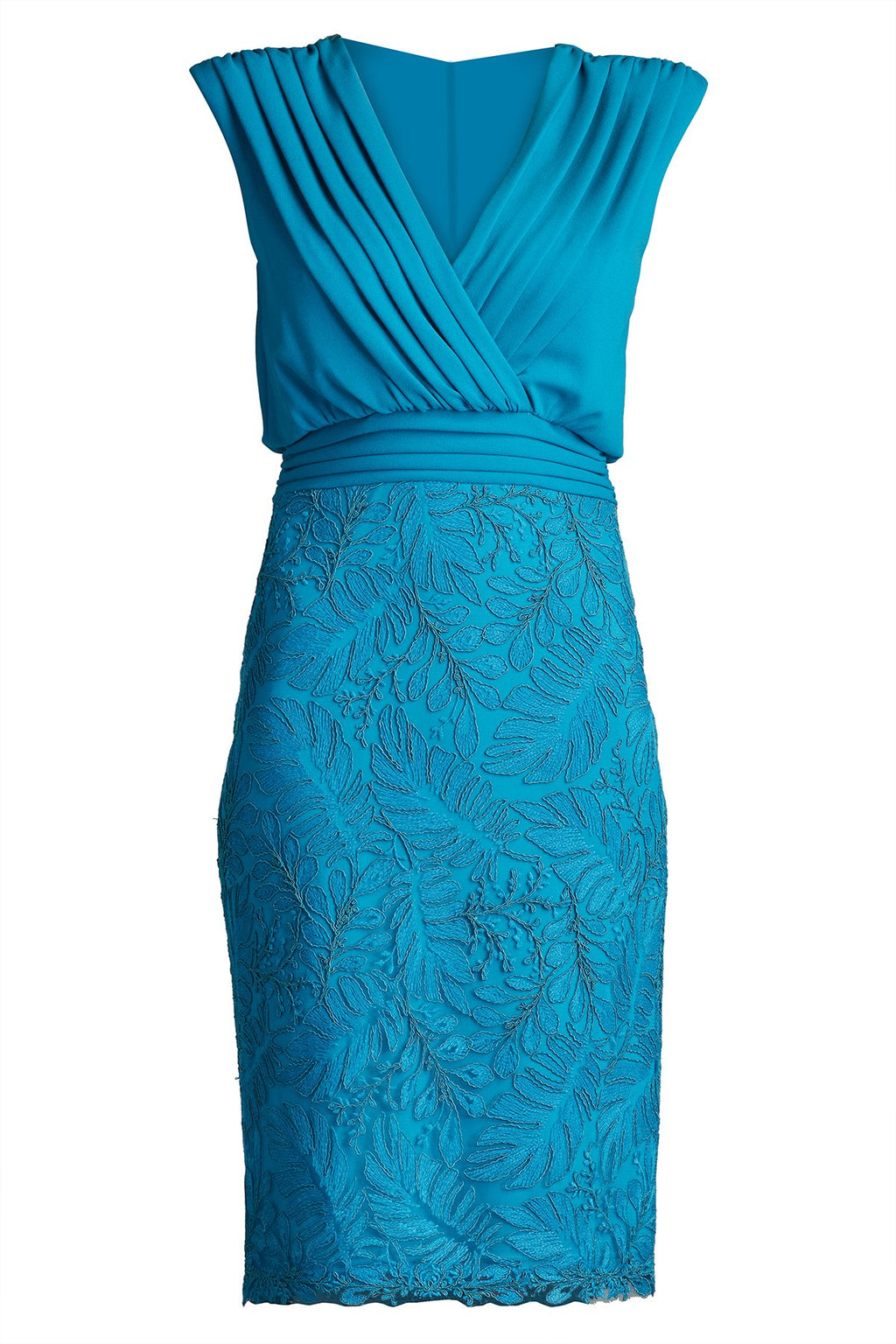 tadashi shoji lace blouson dress Tadashi Shoji Sequined Lace-Back Blouson Dress