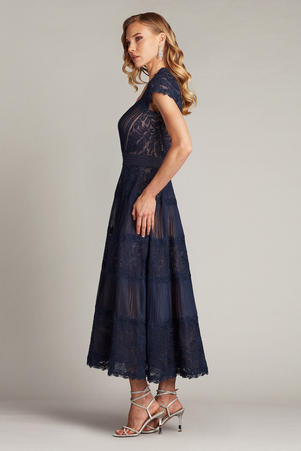 Boette Lace Tea-Length Dress