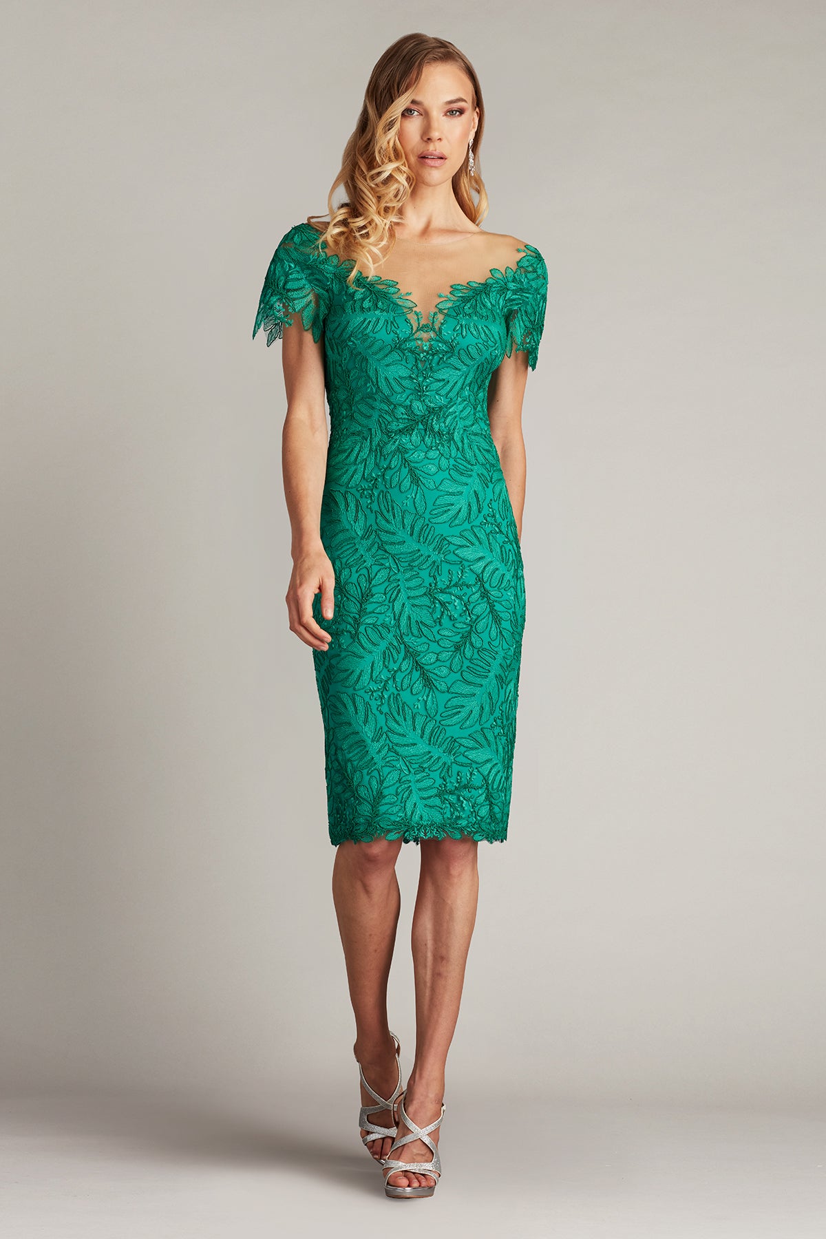 Burgess Embroidered Lace Dress – Tadashi Shoji Official Online