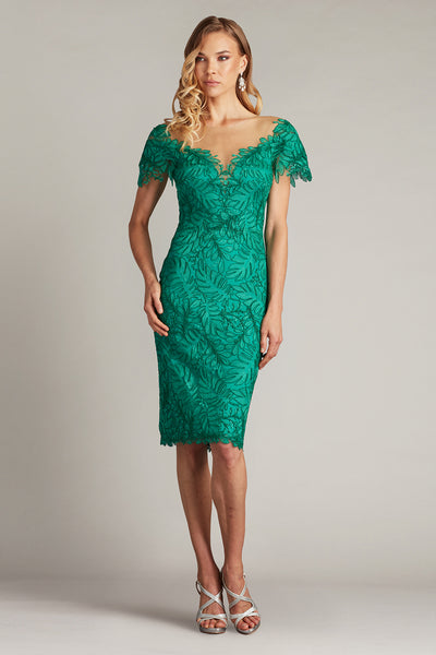 Burgess Embroidered Lace Dress – Tadashi Shoji Official Online