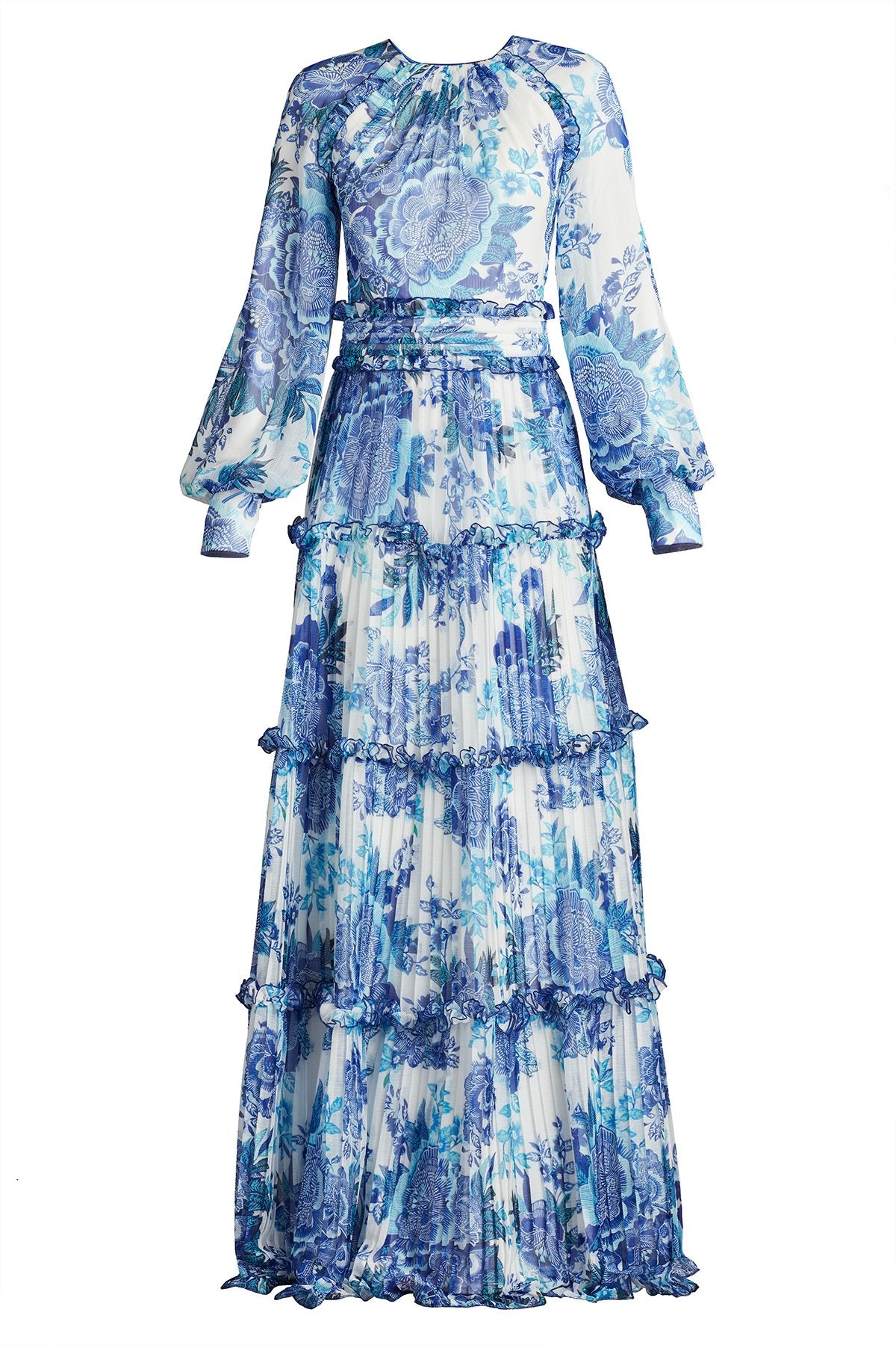 Atlas Pleated Floral Print Gown Tadashi Shoji Official Online Boutique Atlas Pleated Floral Print Gown Tadashi Shoji Official Online Boutique
