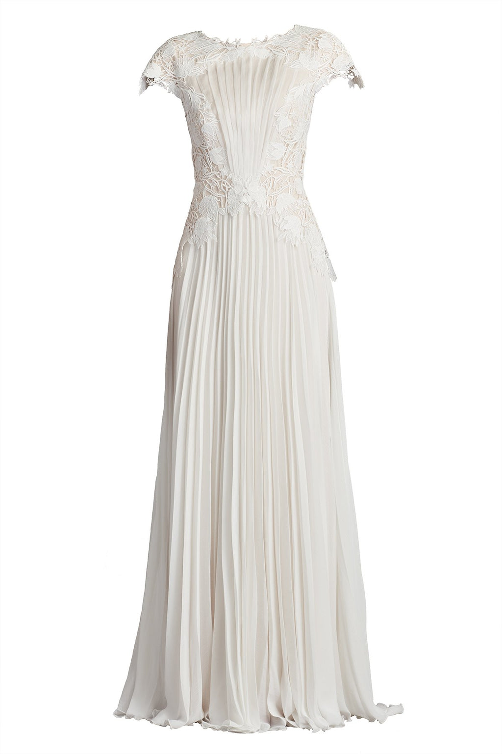 Cassiel Pleated Chiffon Gown – Tadashi Shoji Official Online Boutique