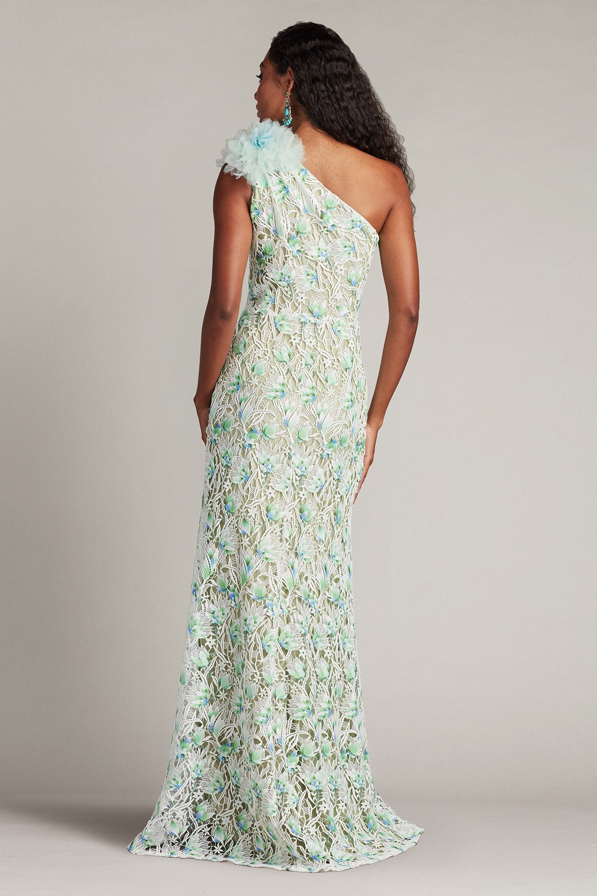 Kahli 3D Floral Embroidered Gown – Tadashi Shoji Official Online
