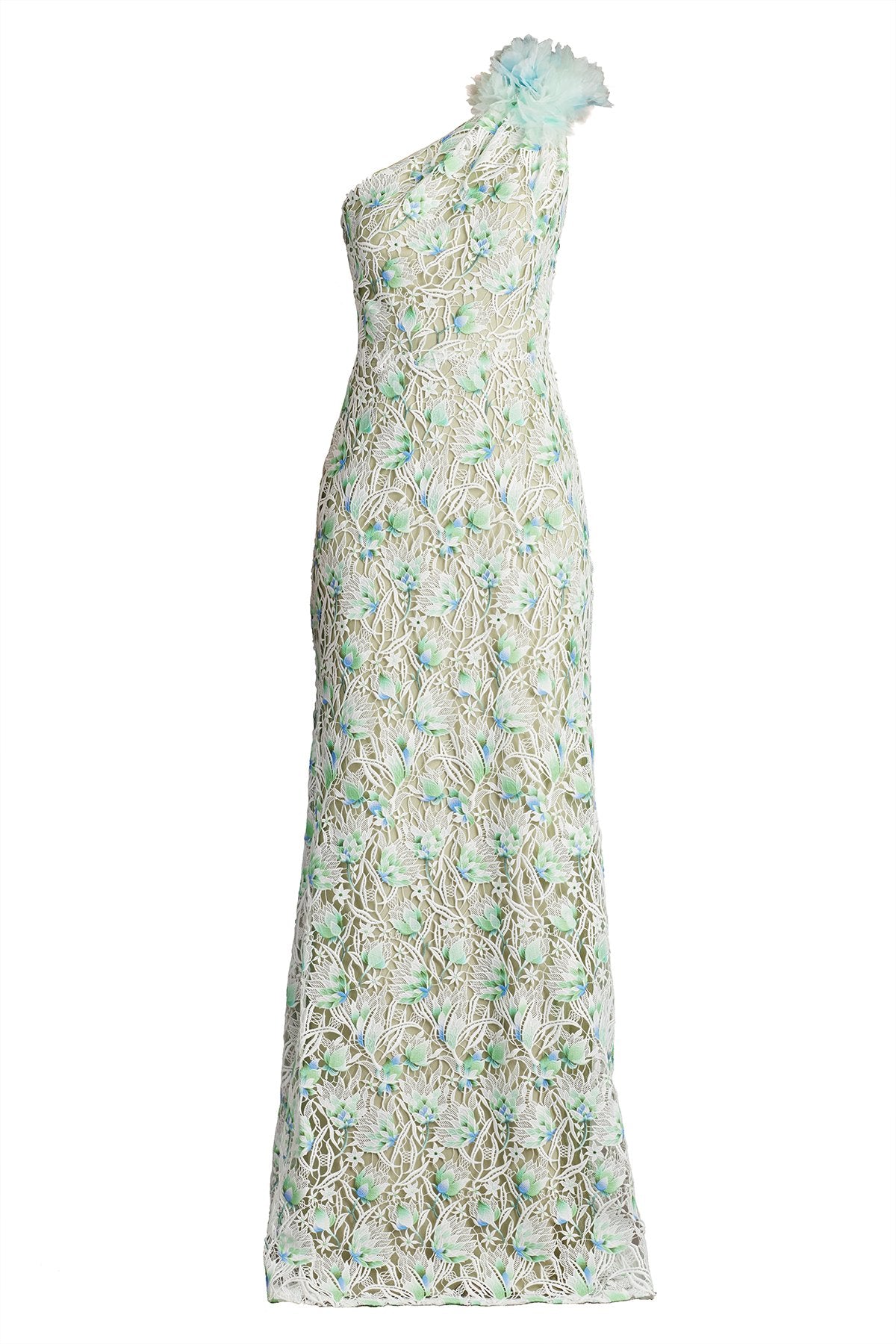 Kahli 3D Floral Embroidered Gown