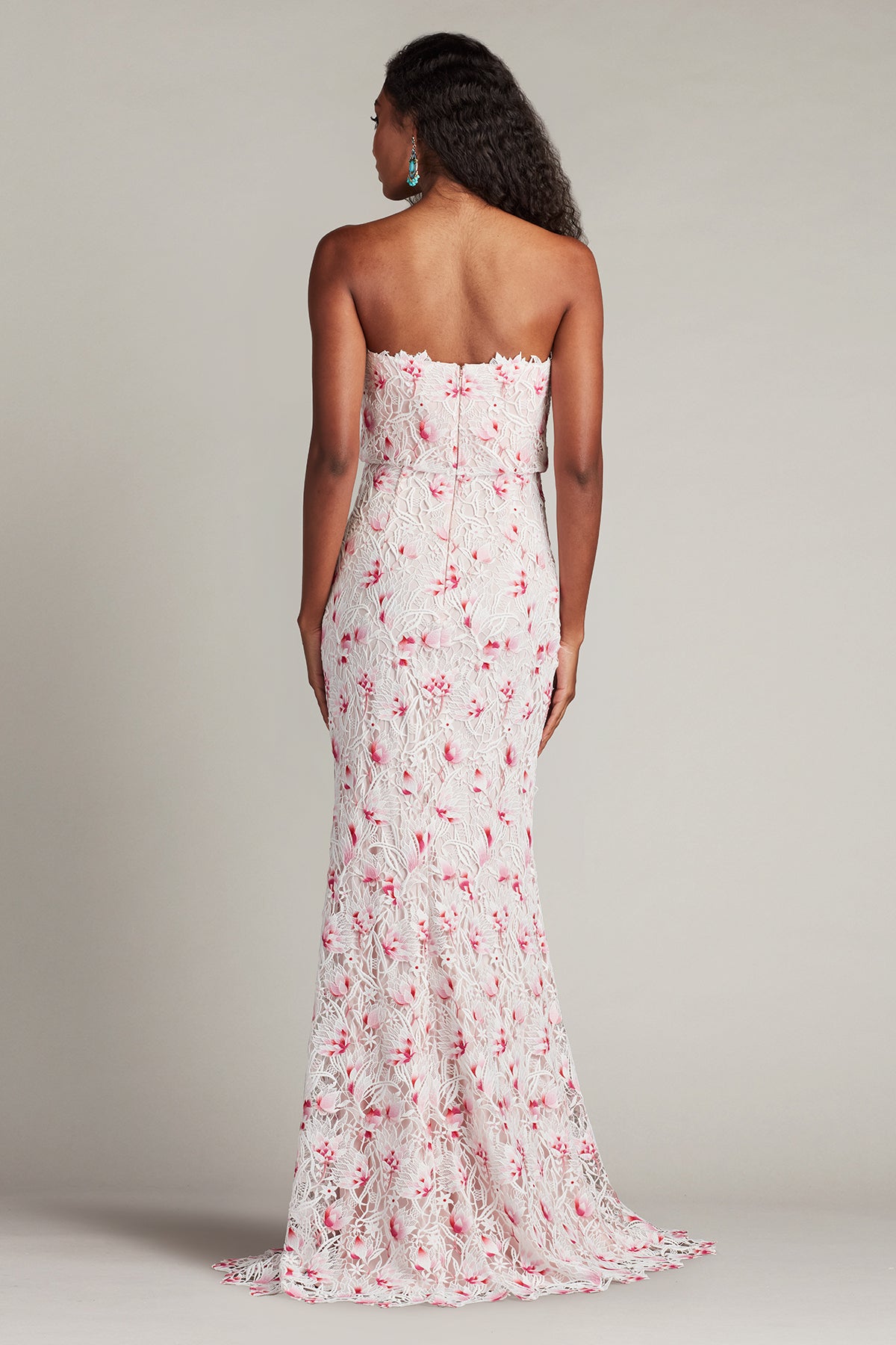 Elissa Lace Blouson Gown – Tadashi Shoji Official Online Boutique