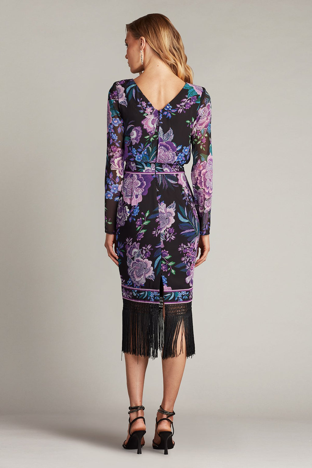 Akilah Floral Blouson Midi Dress