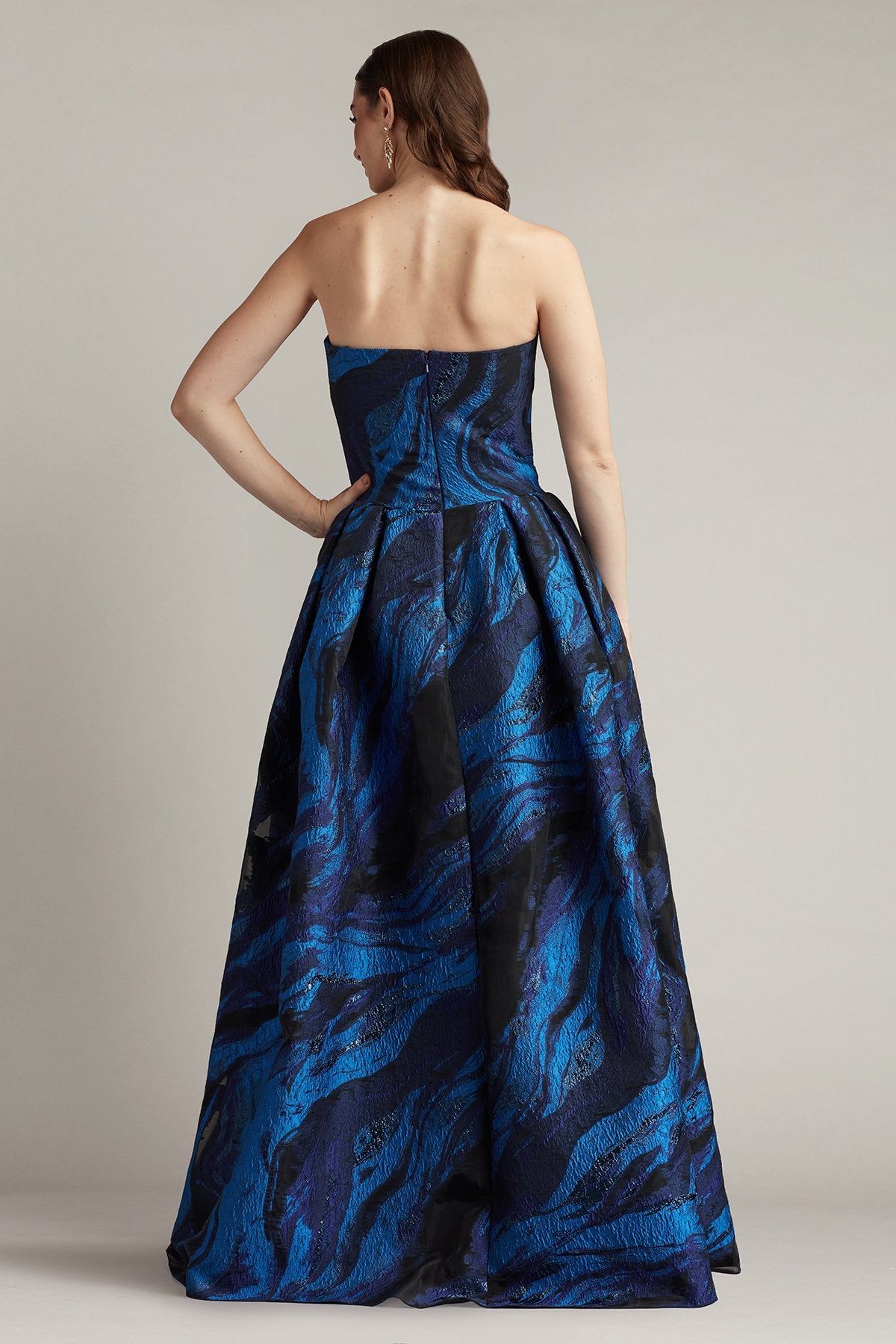 Valora Strapless Jacquard Ball Gown – Tadashi Shoji Official