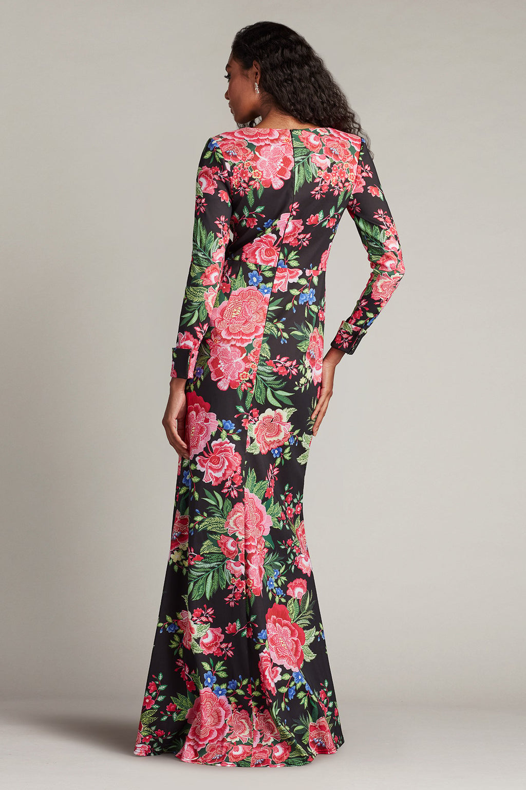 Talvo Floral Print Wrap Gown