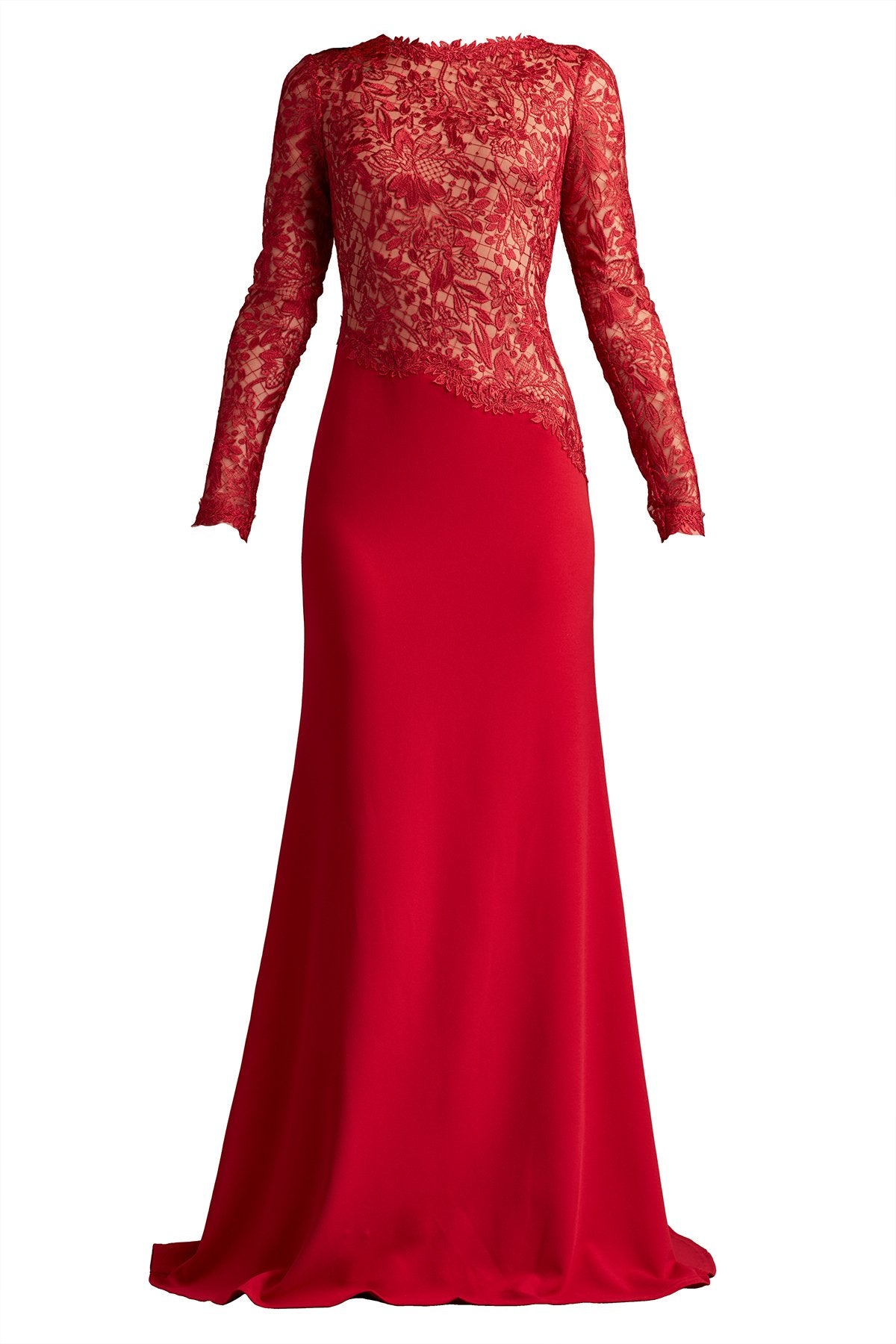 Sorrell Embroidered Crepe Gown