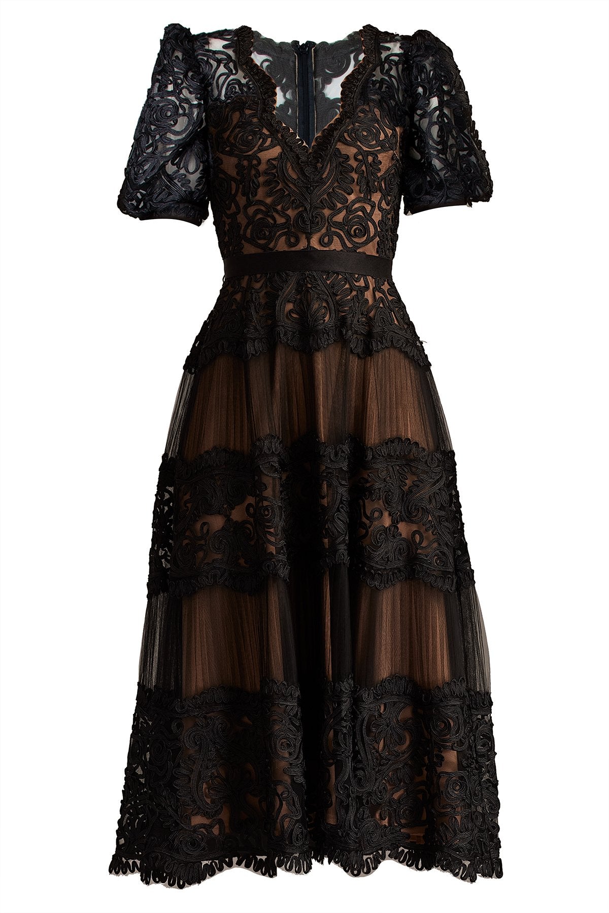 Belline Embroidered Chiffon Midi Dress Tadashi Shoji Official Online Boutique Belline Embroidered Chiffon Midi Dress Tadashi Shoji Official Online Boutique