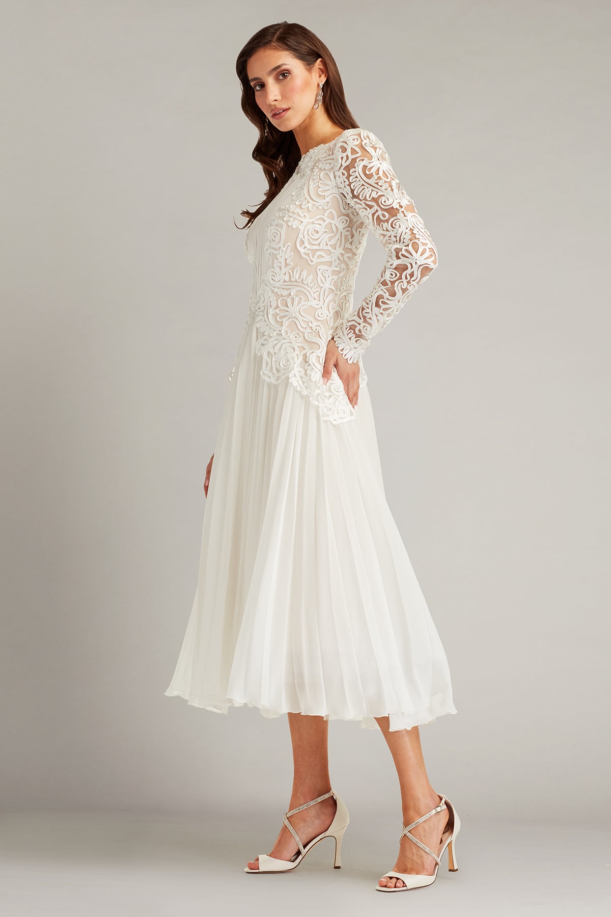 illusion lace midi dress Lace Illusion Midi Dress