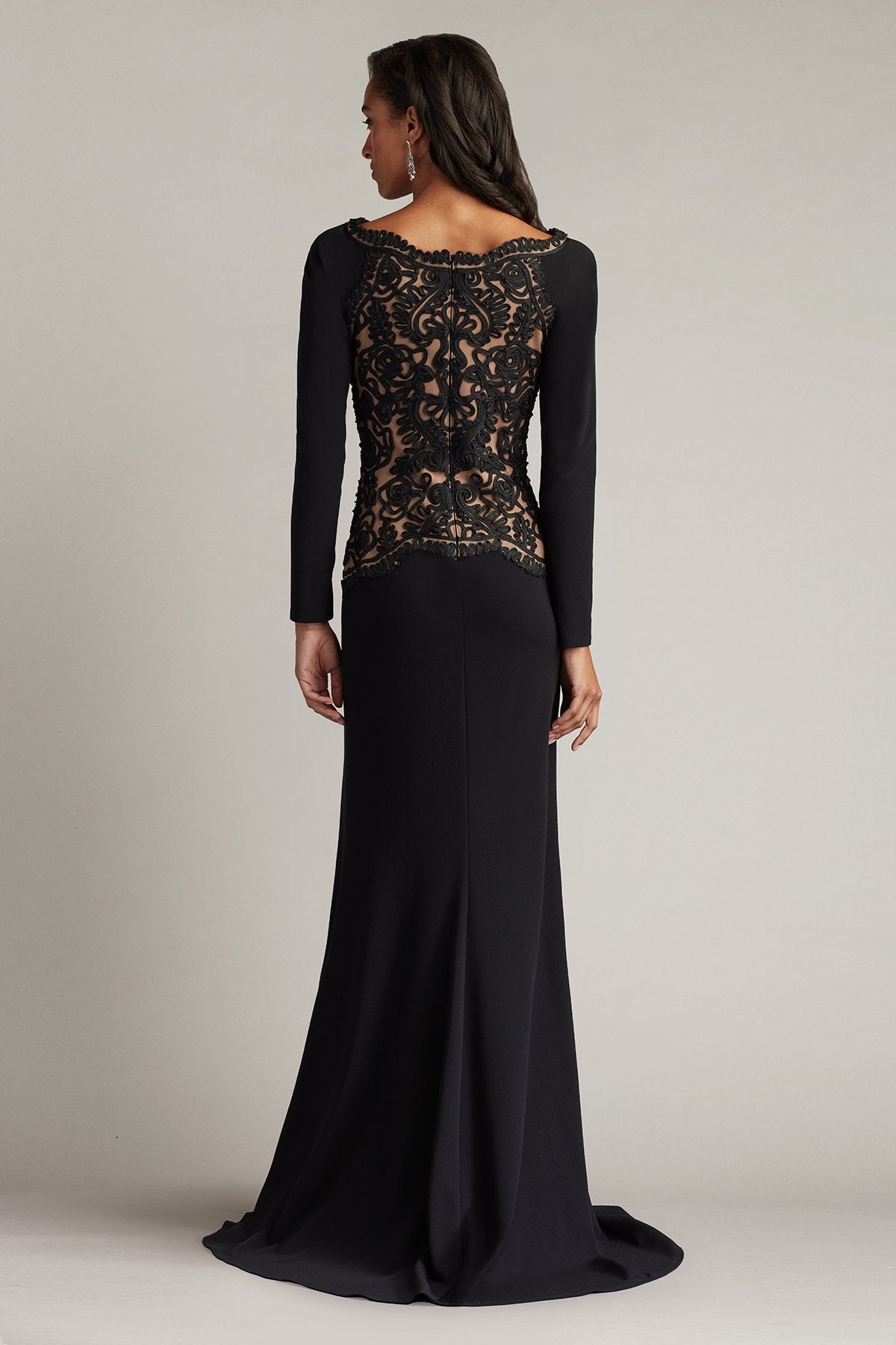 Nayana Embroidered Crepe Gown