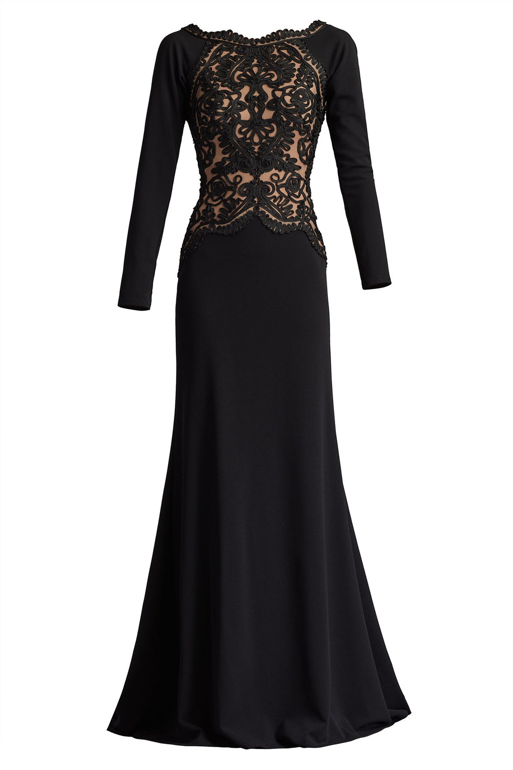 Nayana Embroidered Crepe Gown