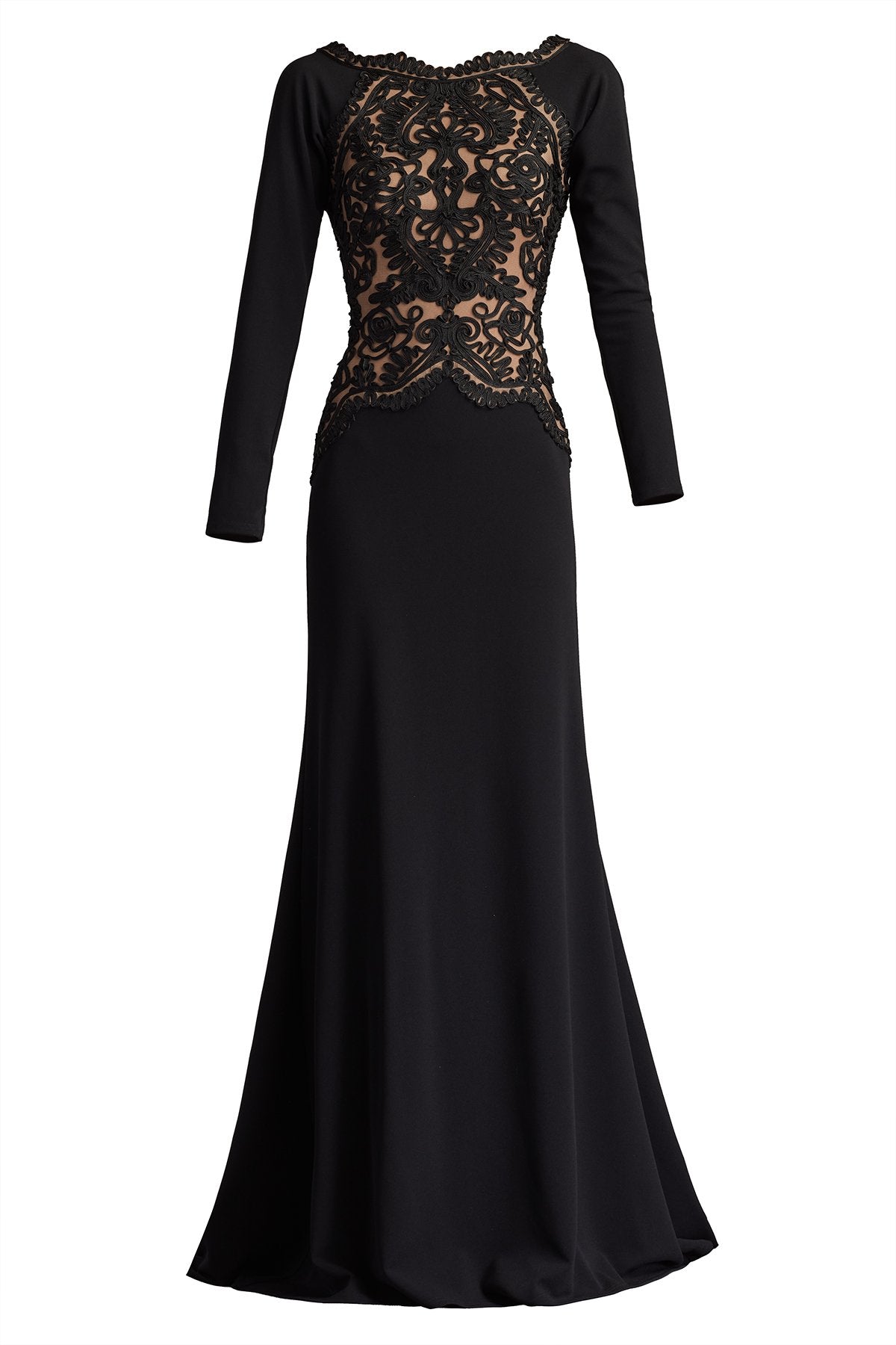 Nayana Embroidered Crepe Gown