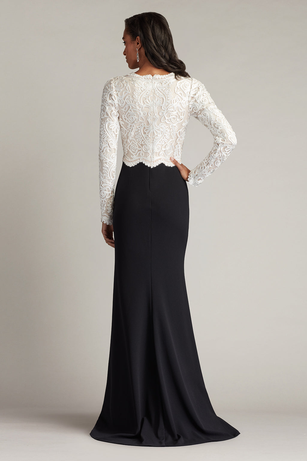 Verae Embroidered Bodice Gown