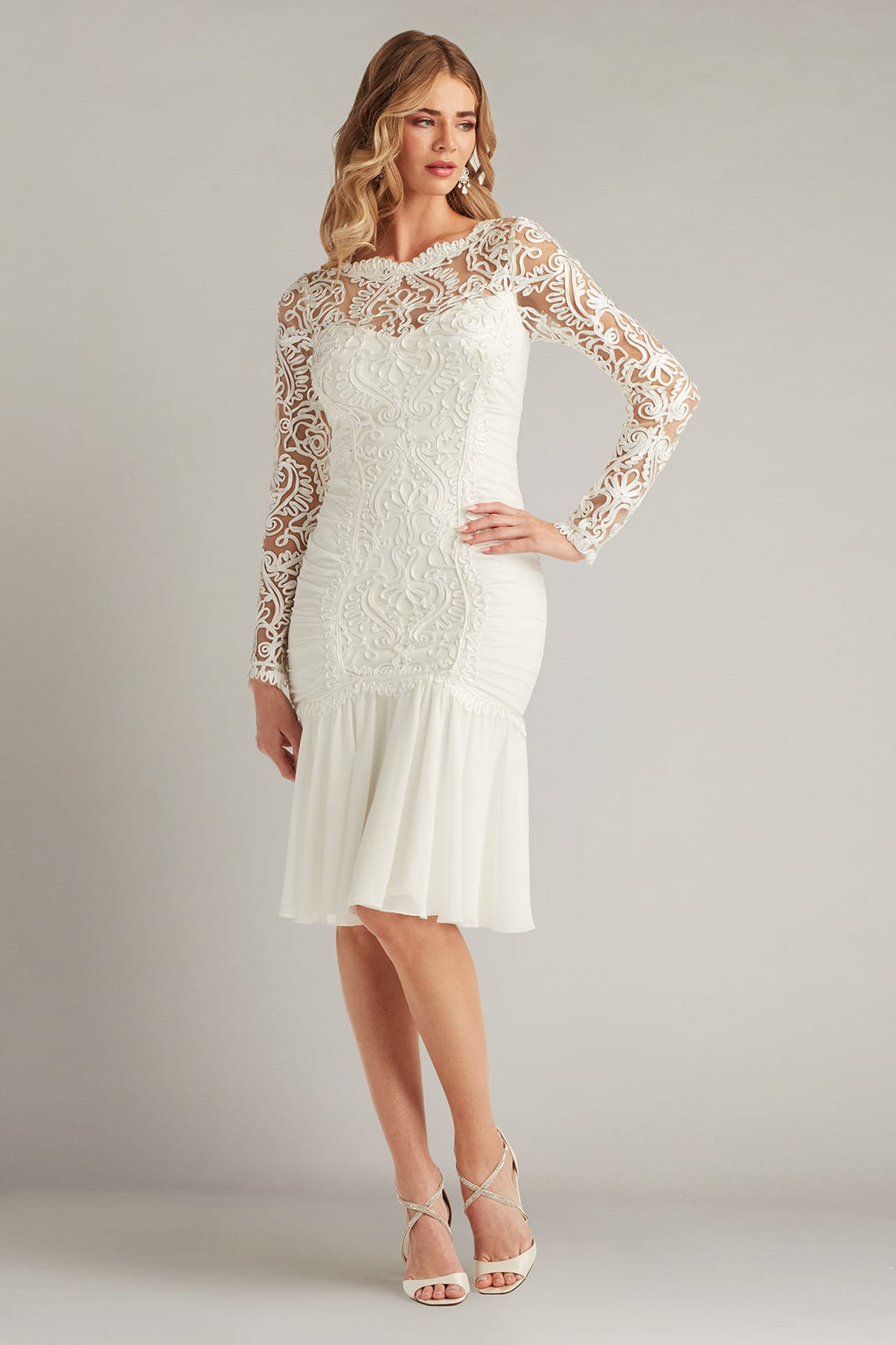 Novara Embroidered Skater Dress