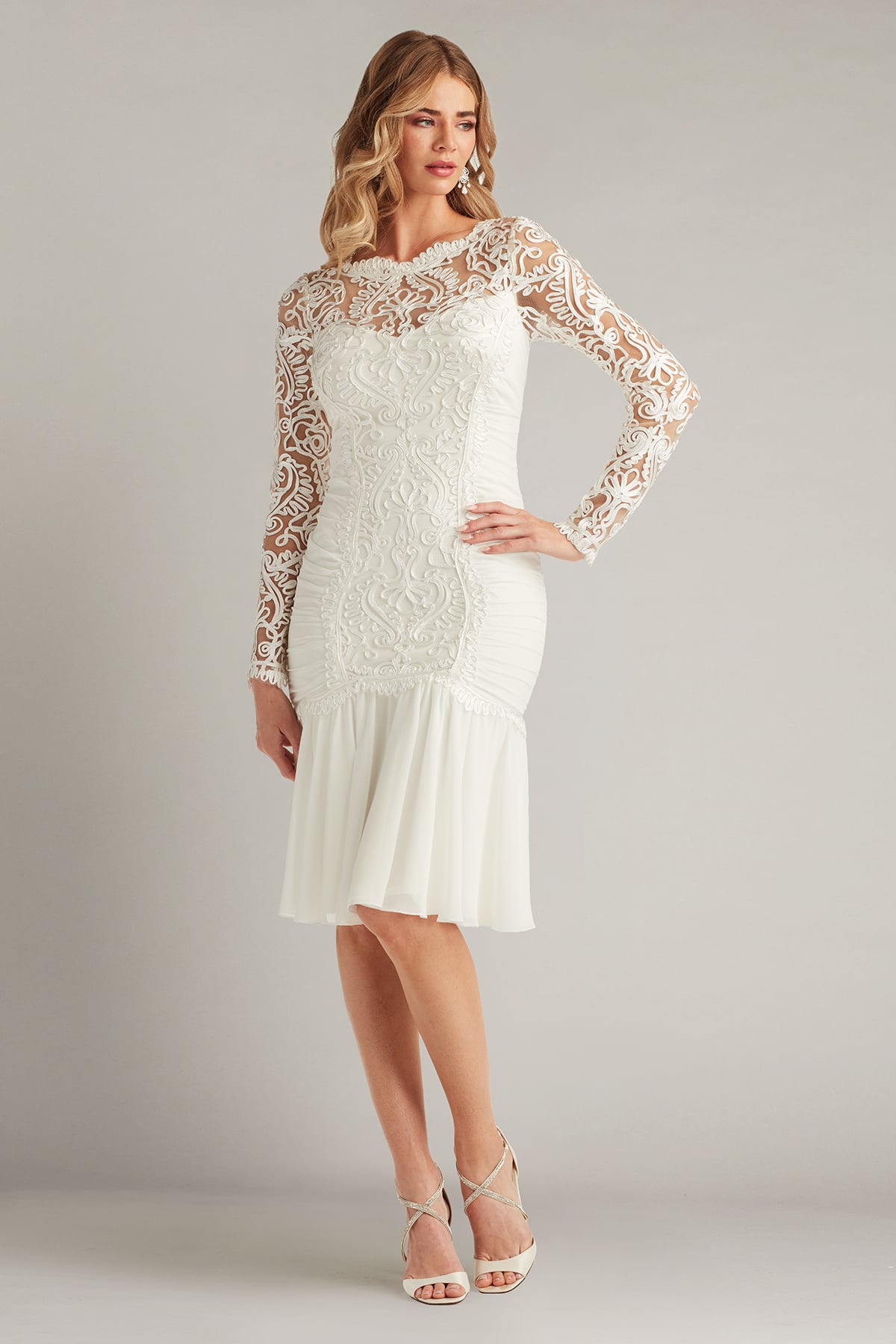 Novara Embroidered Skater Dress