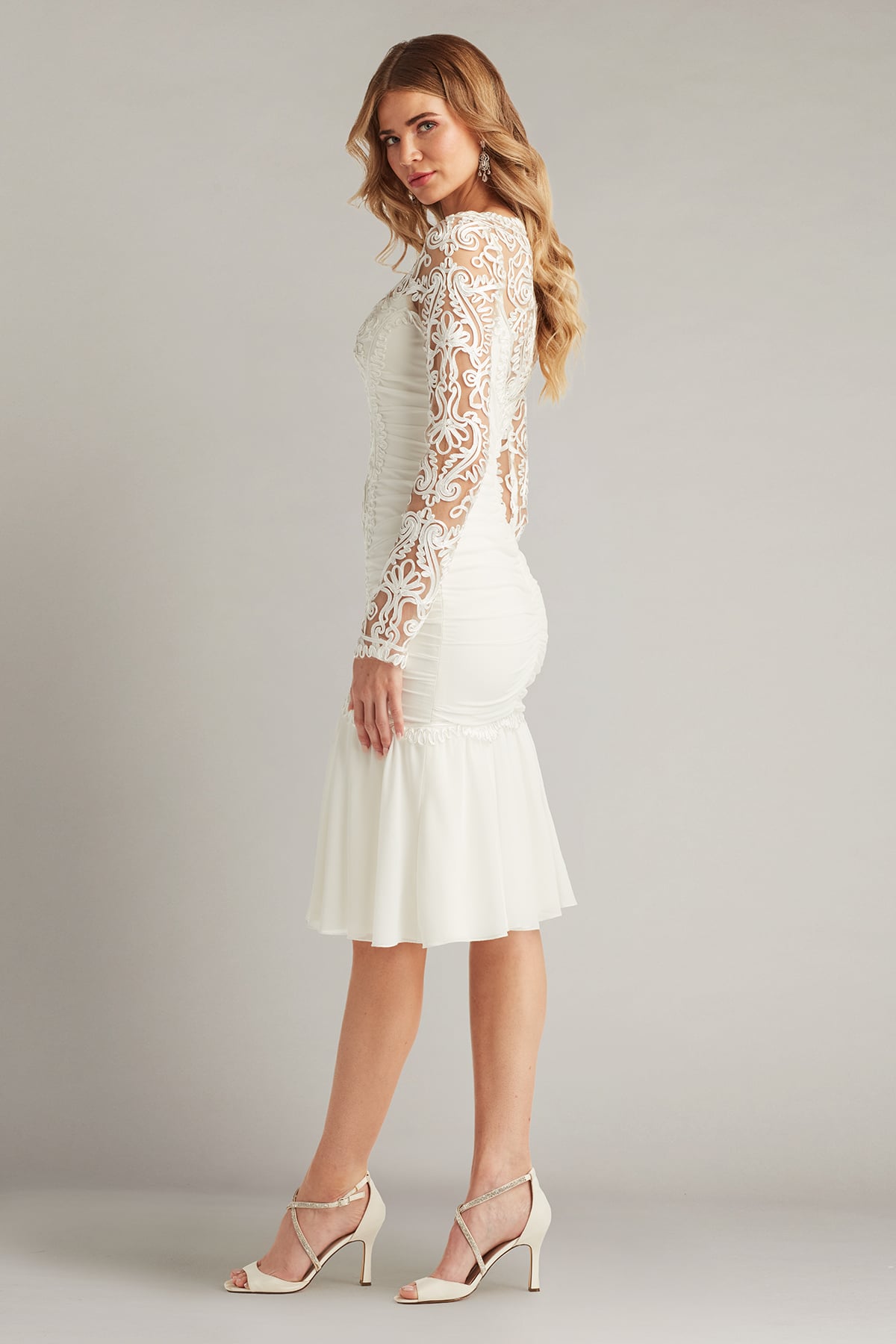 Novara Embroidered Skater Dress