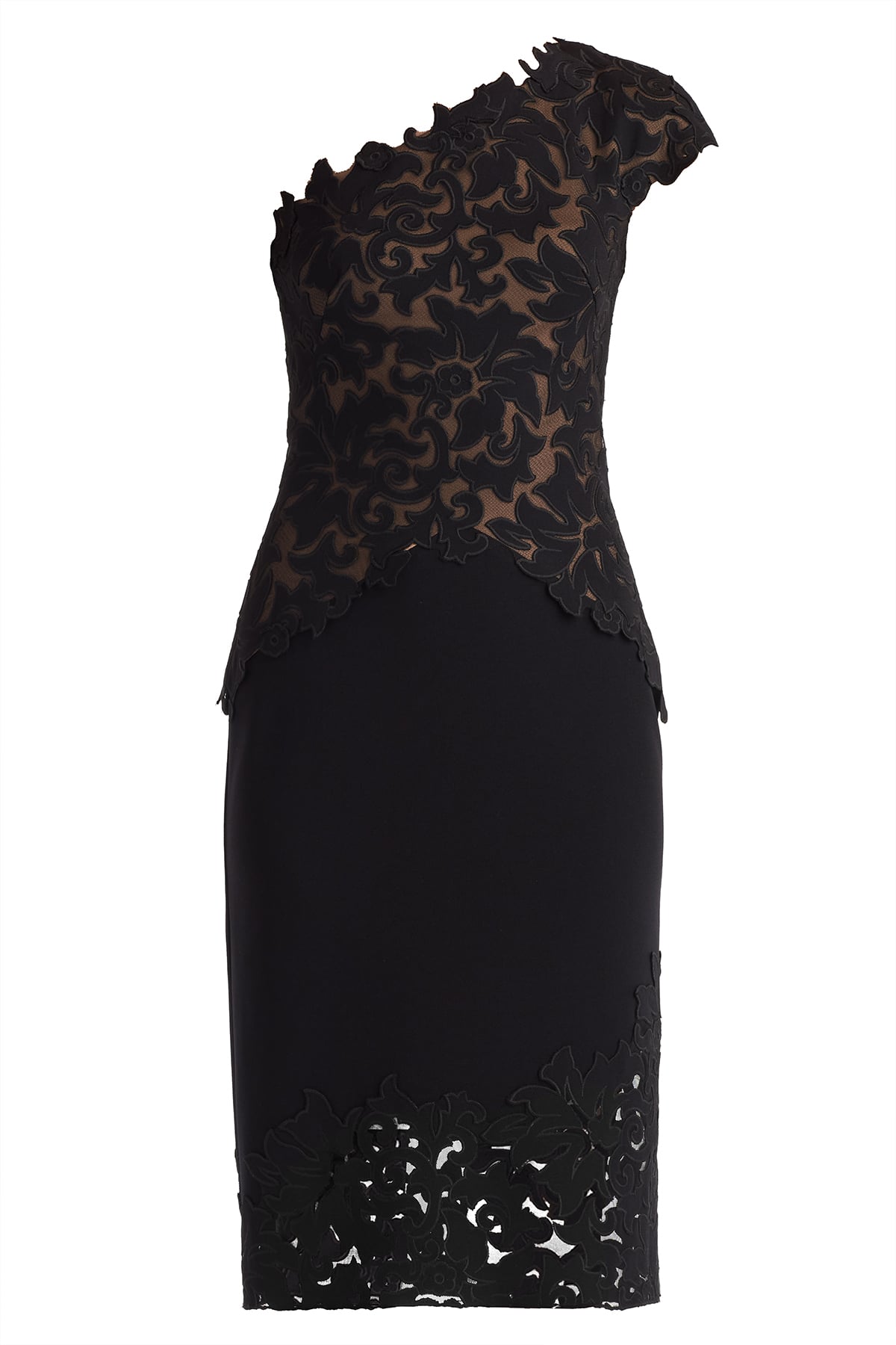 Rinelle Laser-Cut Crepe Dress