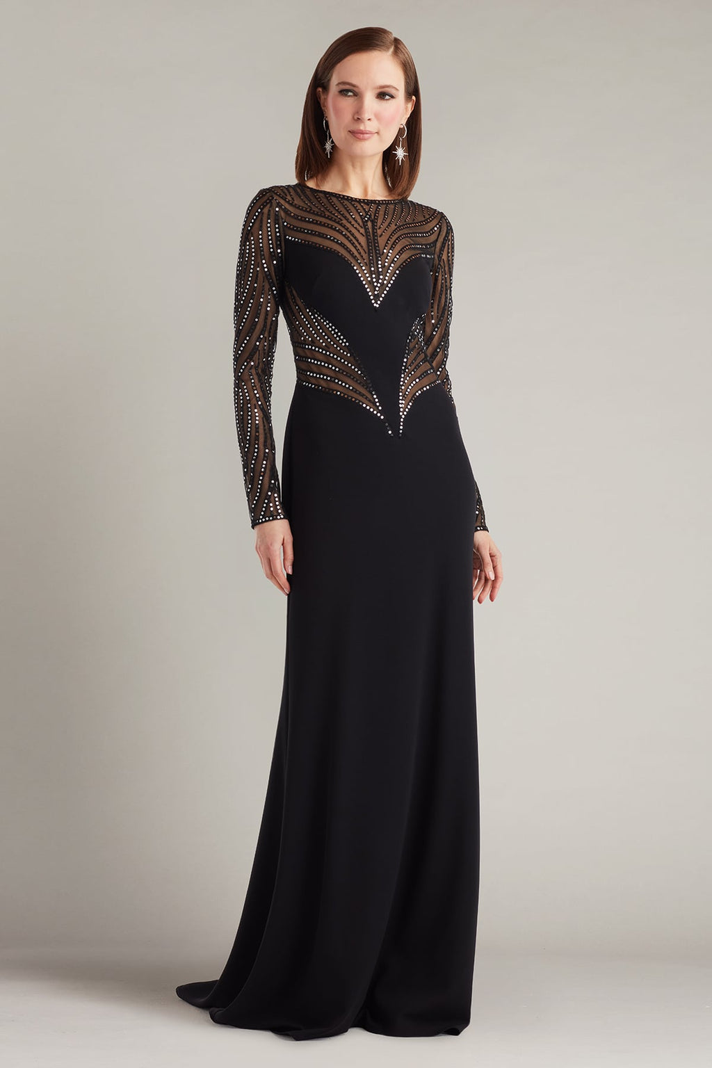 Duin Sequin Hourglass Embroidered Gown