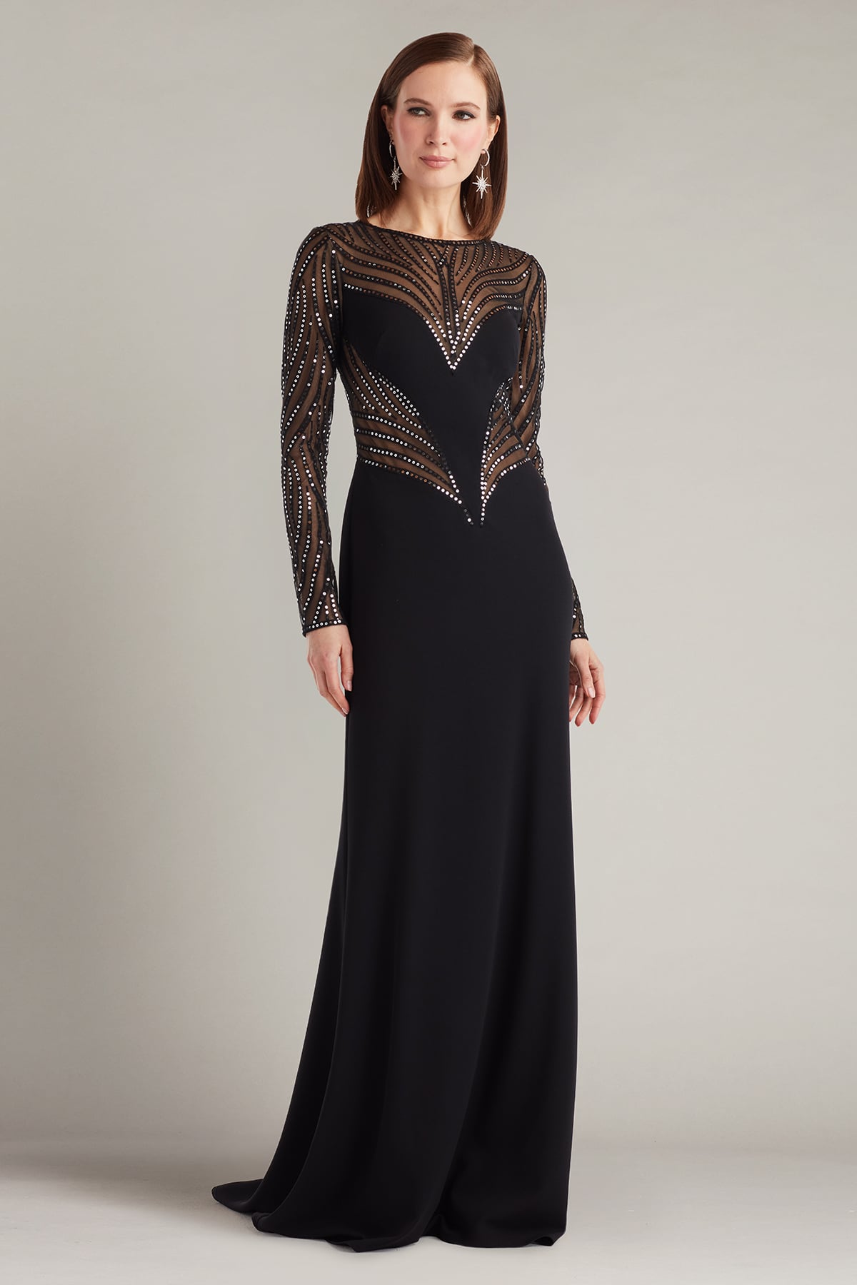 Duin Sequin Hourglass Embroidered Gown