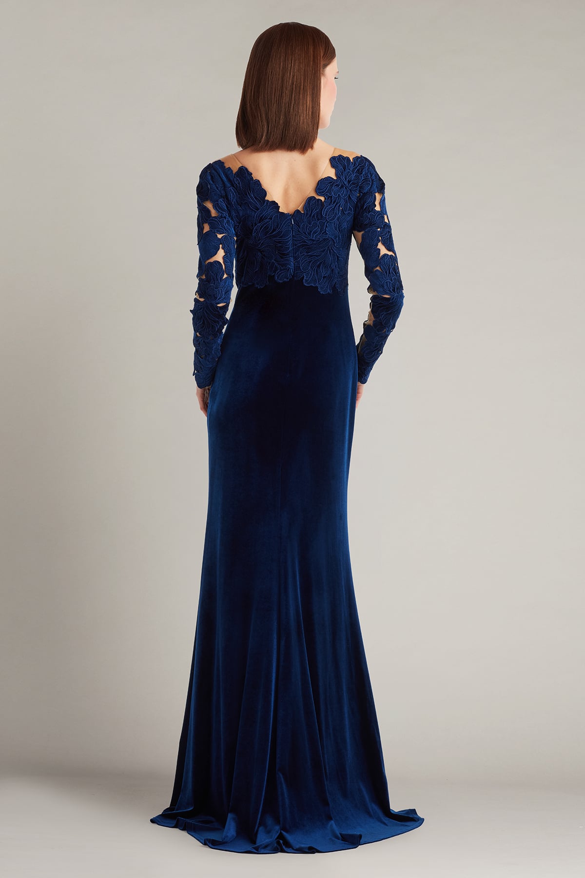 Rhyne Embroidered Velvet Gown
