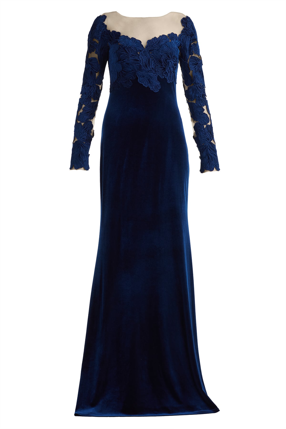 Rhyne Embroidered Velvet Gown