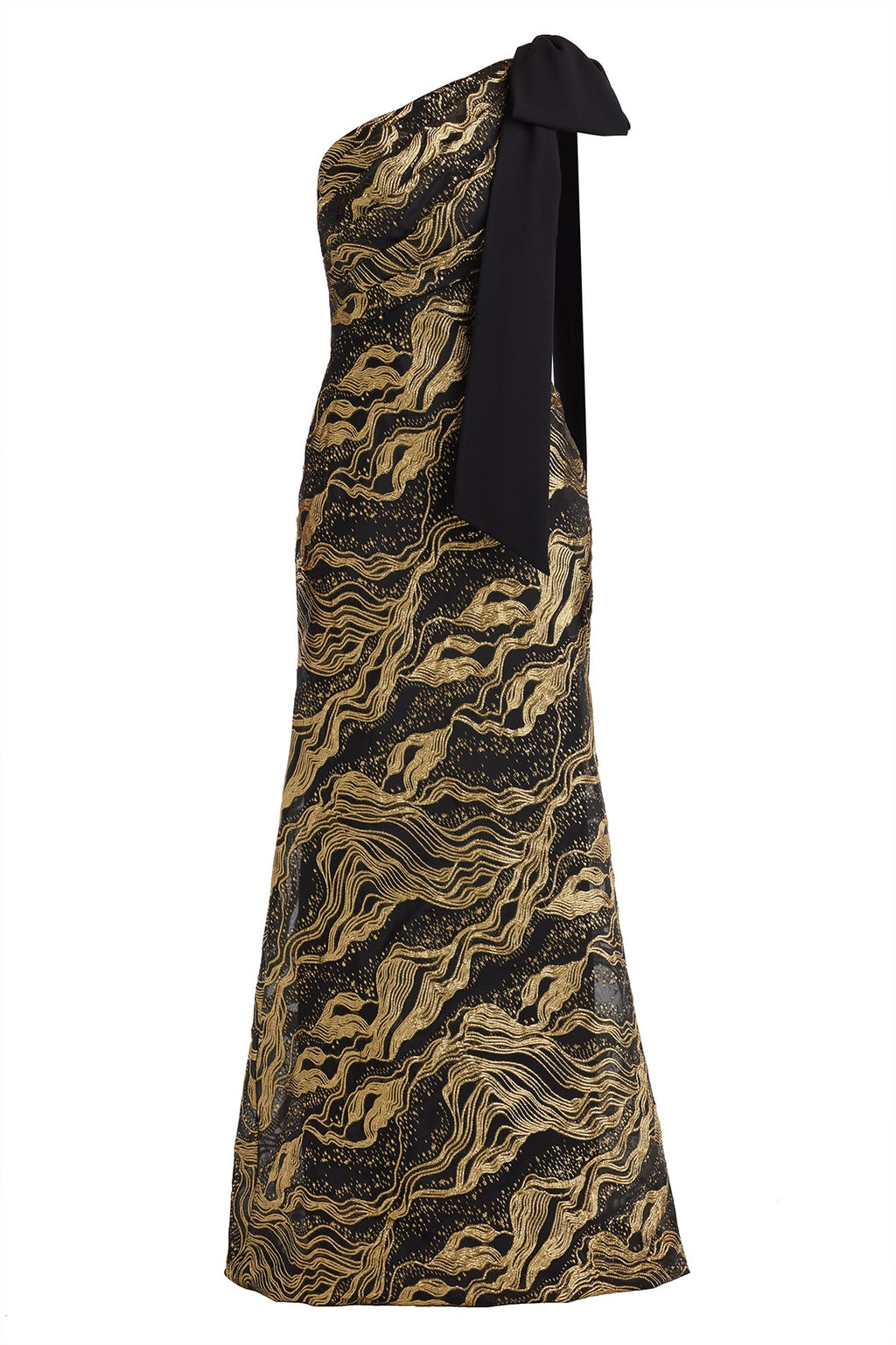 Shariza Bow-Shoulder Gown